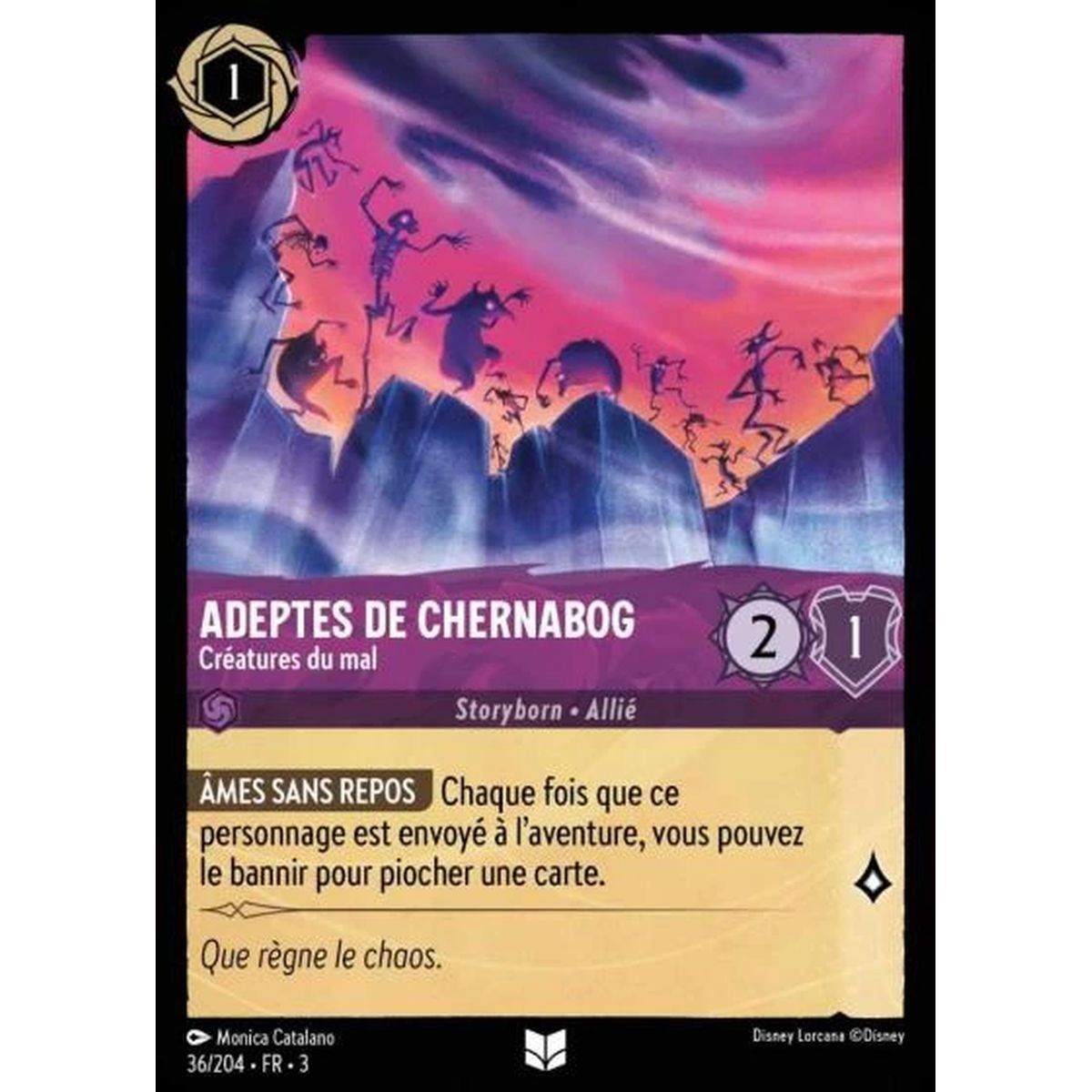 Item Adeptes de Chernabog, Créatures du mal - 36/204 - ITI - Les Terres d'Encres - Peu Commune - Français