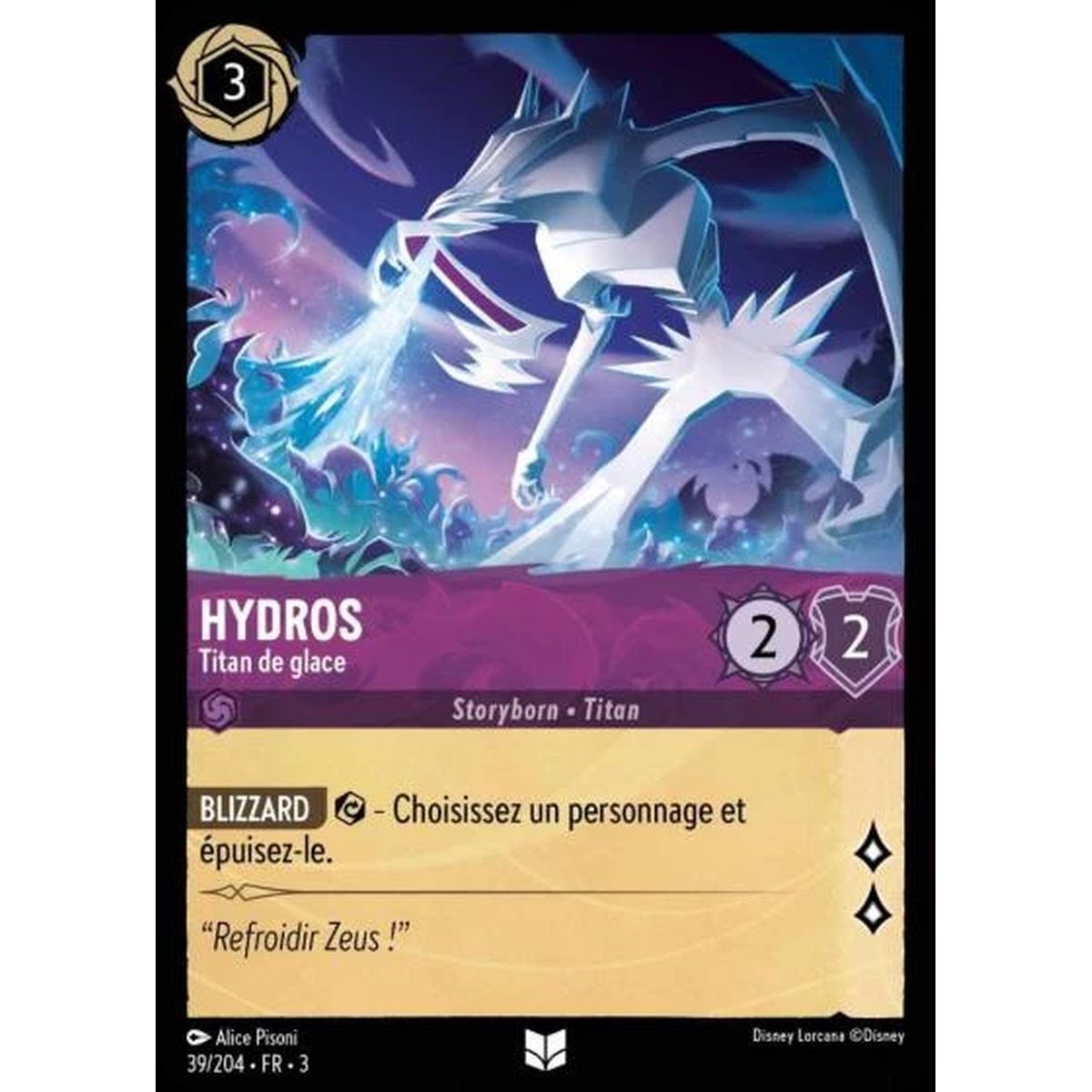 Hydros, Titan de glace - 39/204 - ITI - Les Terres d'Encres - Brillante - Premium - Français