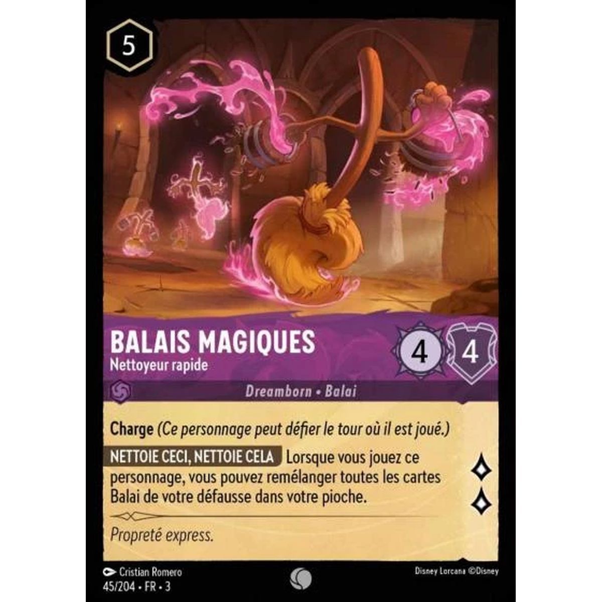 Item Balais magiques, Nettoyeur rapide - 45/204 - ITI - Les Terres d'Encres - Brillante - Premium - Français