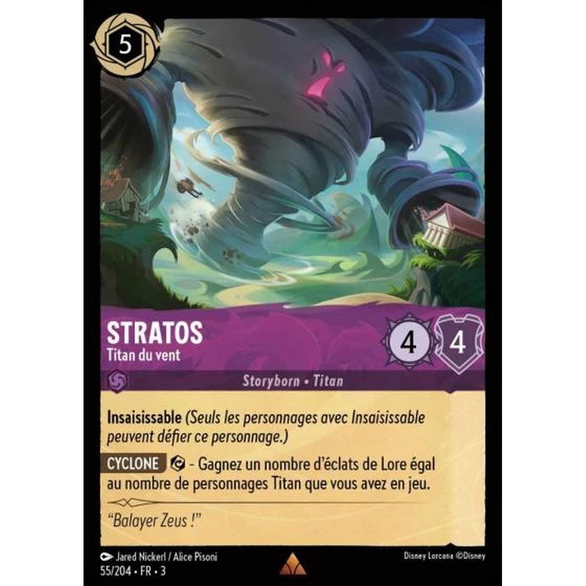 Item Stratos, Titan du vent - 55/204 - ITI - Les Terres d'Encres - Rare - Français