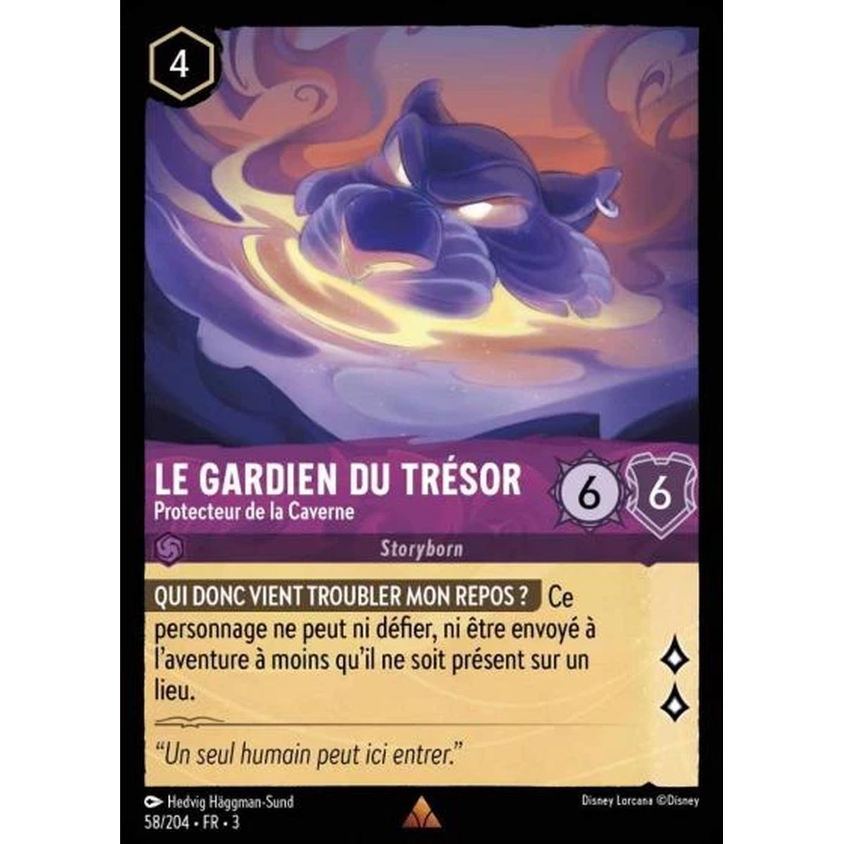 Le gardien du trésor, Protecteur de la Caverne - 58/204 - ITI - Les Terres d'Encres - Rare - Français