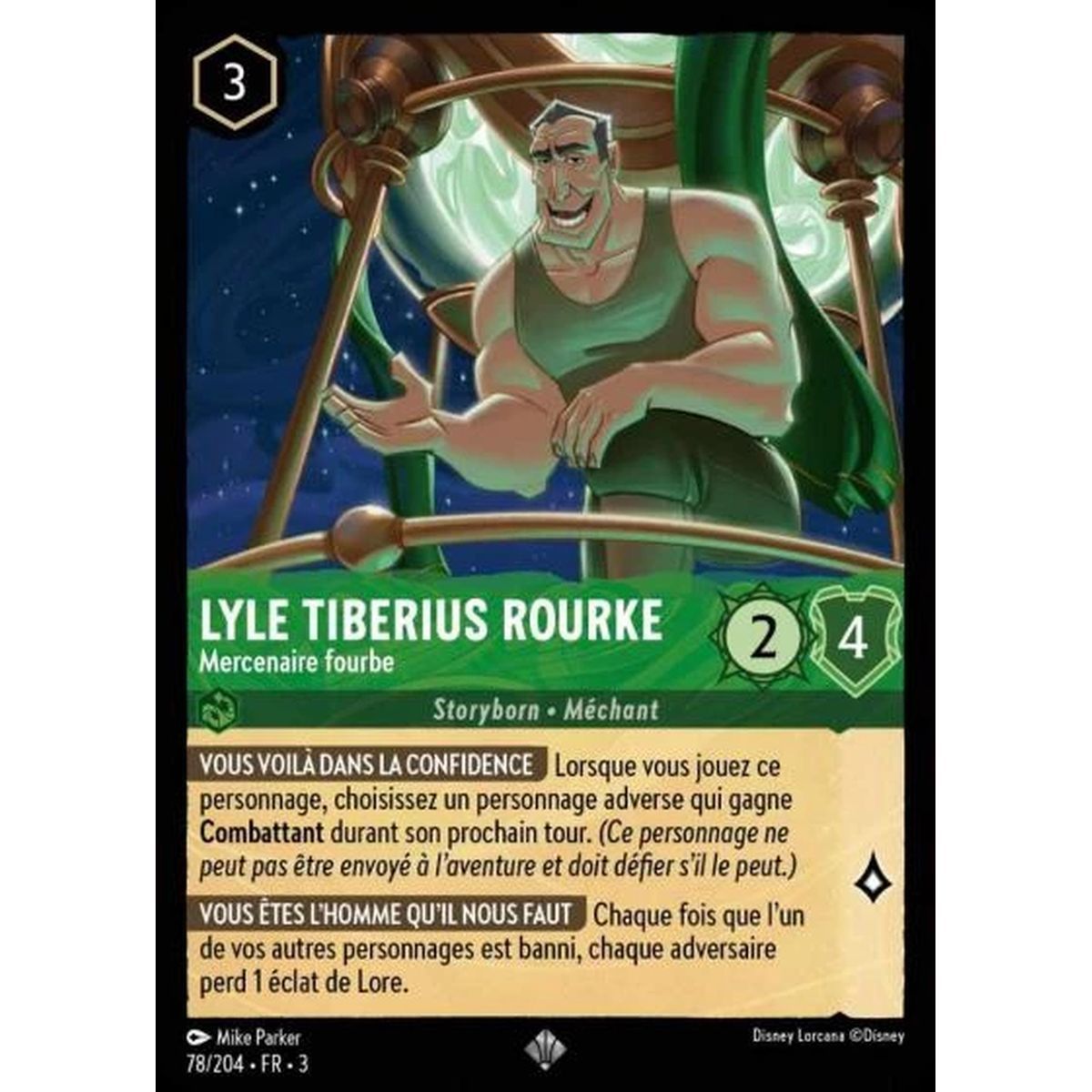 Lyle Tiberius Rourke, Mercenaire fourbe - 78/204 - ITI - Les Terres d'Encres - Super Rare - Français