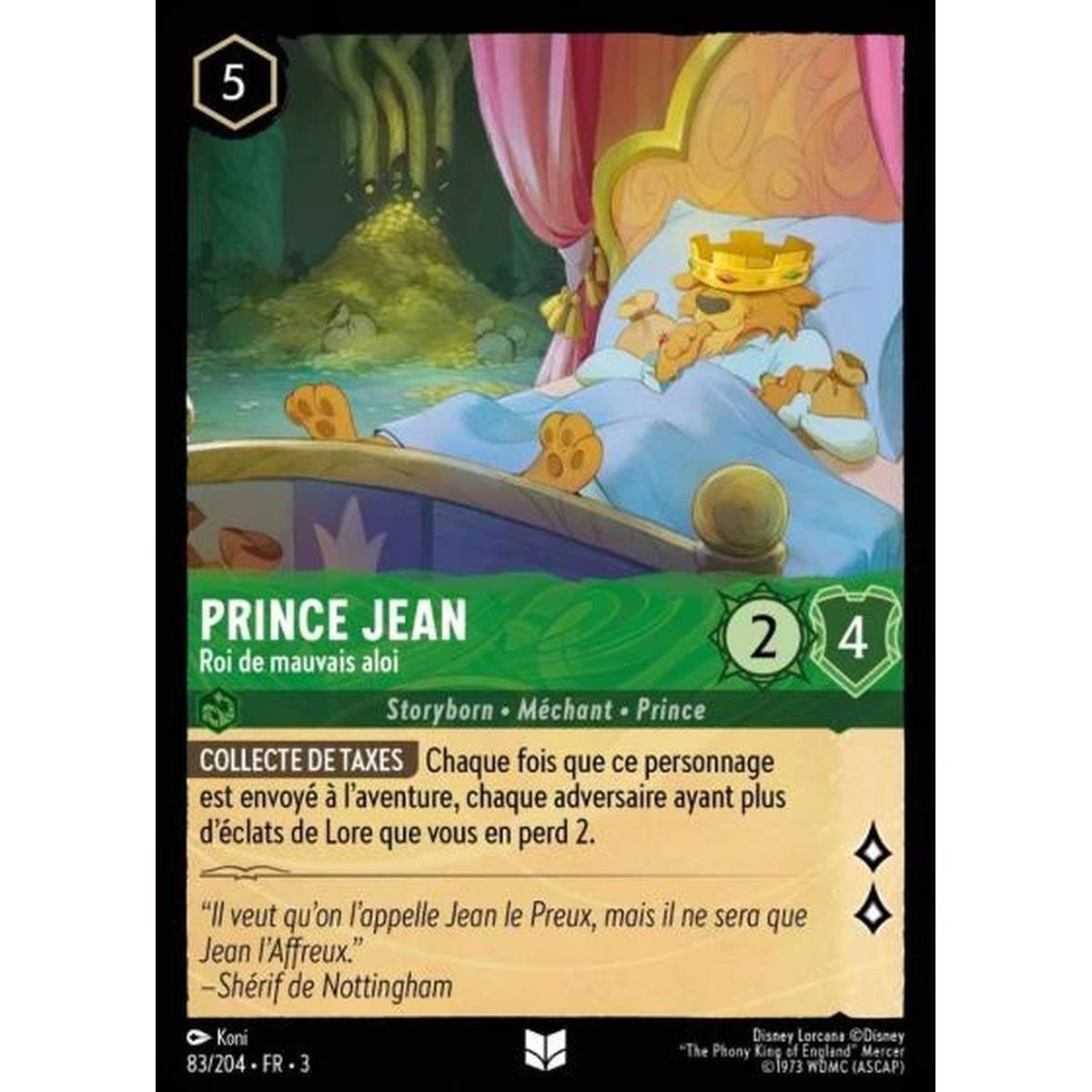 Item Prince Jean, Roi de mauvais aloi - 83/204 - ITI - Les Terres d'Encres - Peu Commune - Français