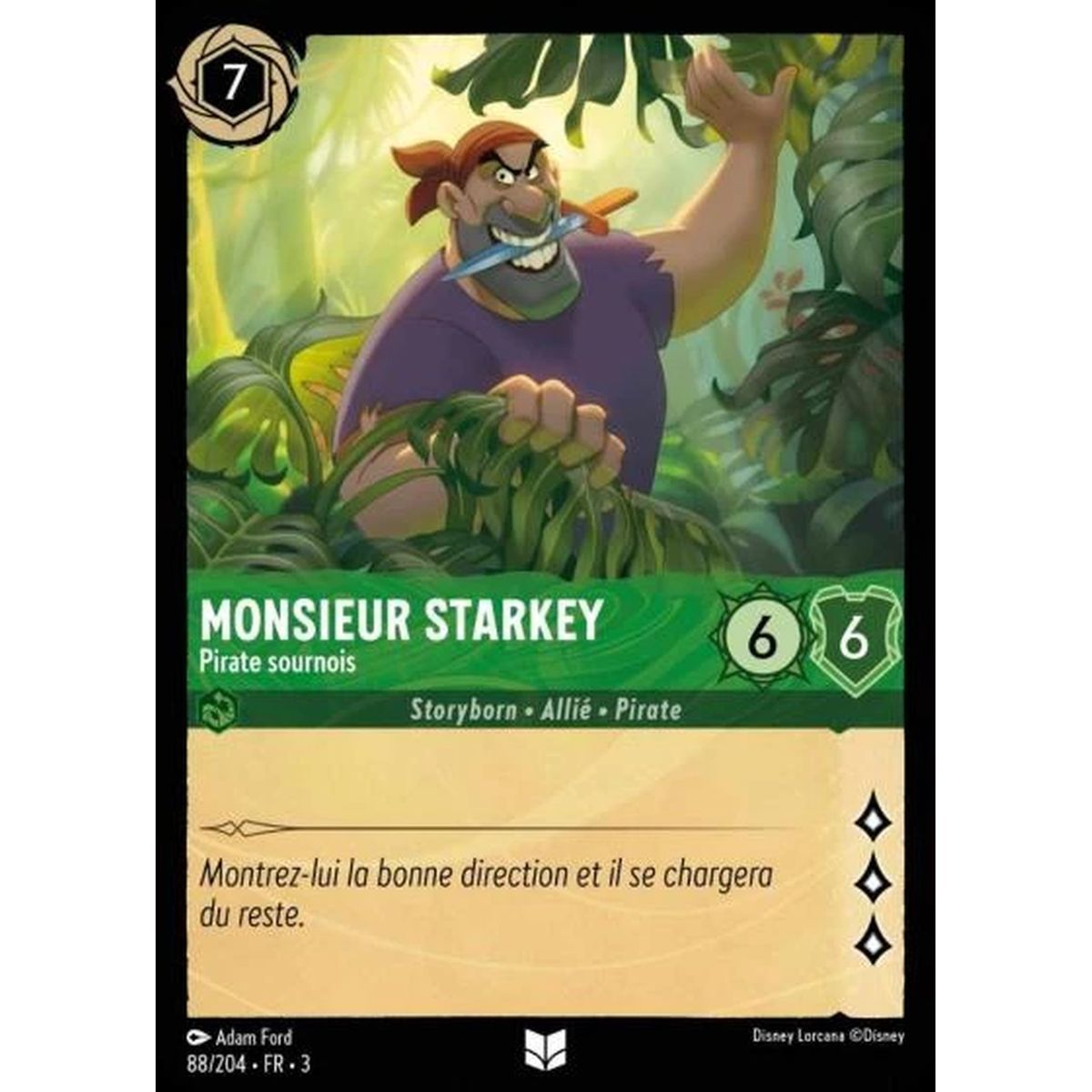 Monsieur Starkey, Pirate sournois - 88/204 - ITI - Les Terres d'Encres - Brillante - Premium - Français