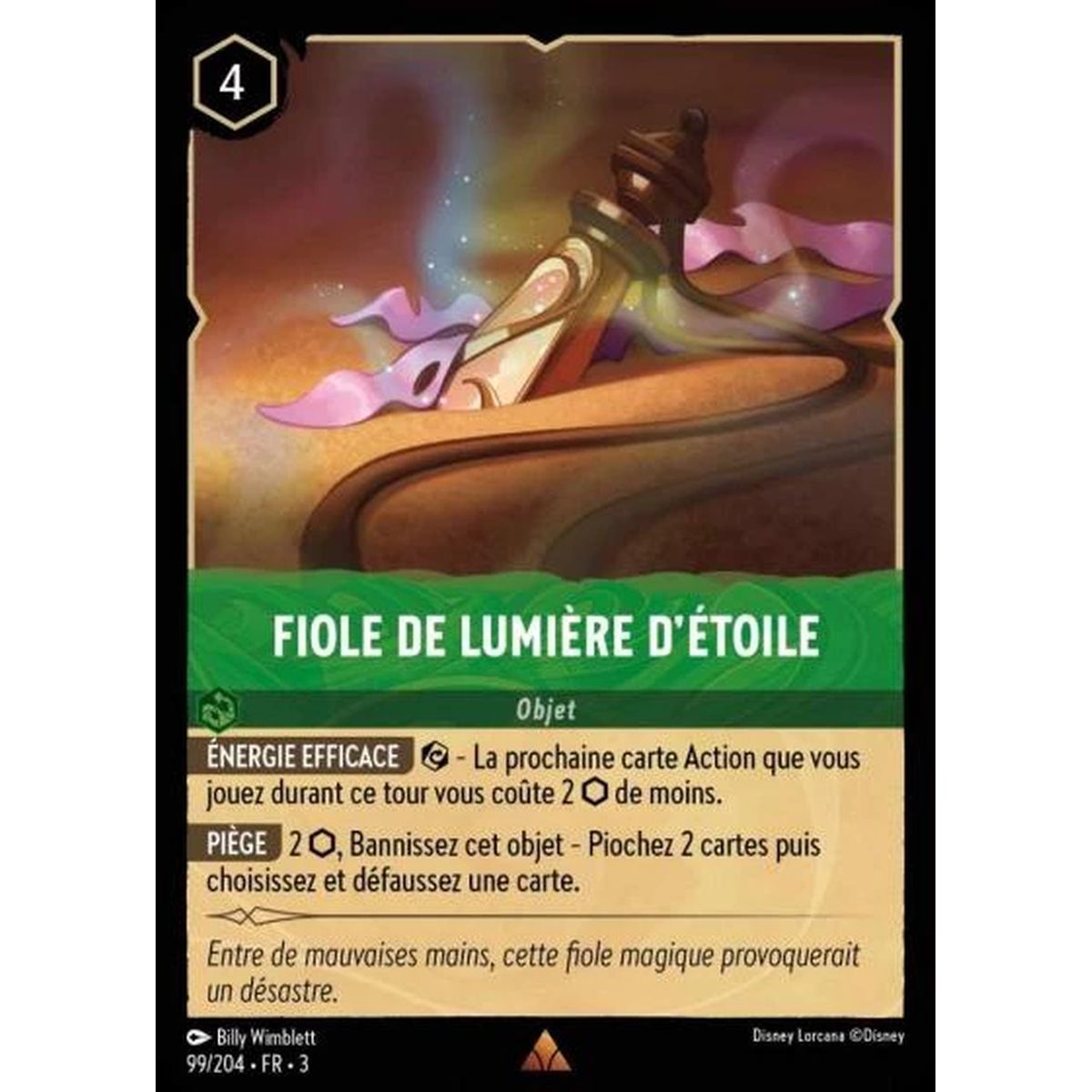 Item Fiole de lumière d'étoile - 99/204 - ITI - Les Terres d'Encres - Rare - Français