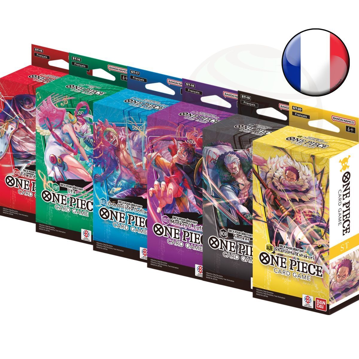 Lot de 6 Decks Débutant - One Piece CG - ST15>ST20 - FR