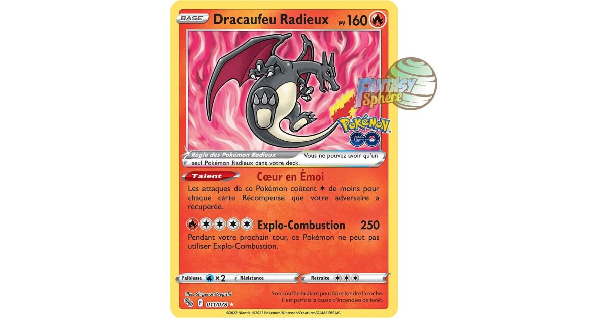 Cartes Pokemon Dracaufeu - Promos Soldes Hiver 2024