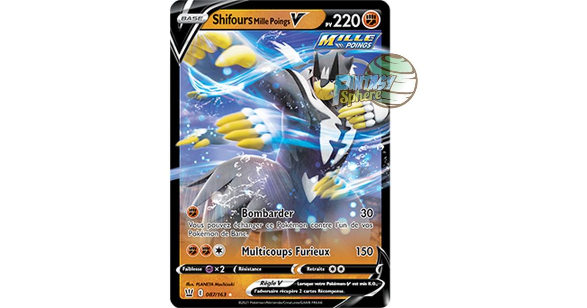 Mustar Style Mille Poings Full Art Ultra Rare numéro 163/163 - Épée