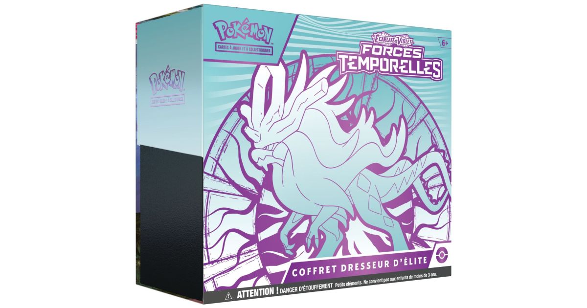 Pokémon - Pokémon - Coffret Dresseur d'Elite ETB - Ecarlate et Violet -  Forces Temporelles -[SV05 - EV05] - FR - Serpente-Eau (Suicune) - Fantasy  Sphere