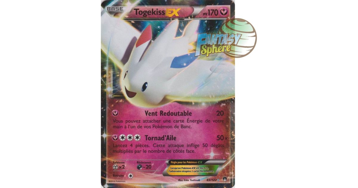 Togekiss EX - Ultra Rare 83/122 - XY 9 Rupture TURBO - Fantasy Sphere