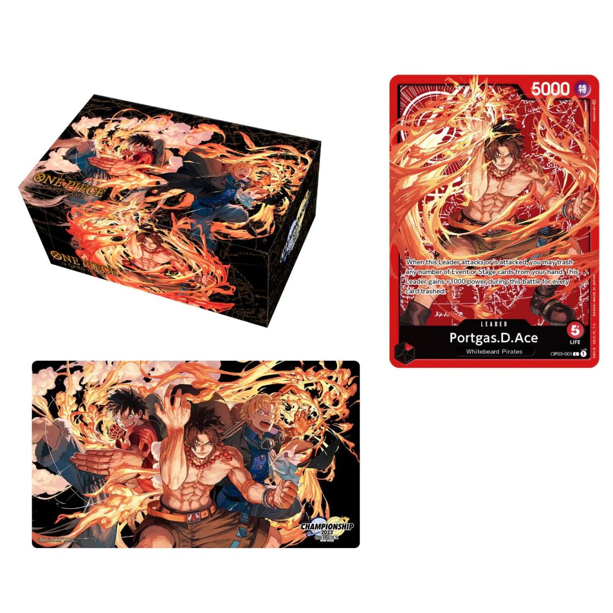 One Piece Card Game - Coffret - Spécial Goods Set - Ace/Sabo/Luffy - Anglais