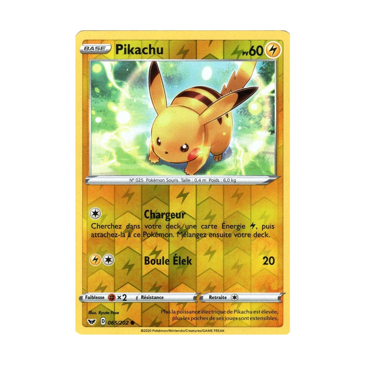 Item Pikachu - Reverse 65/202_R - Epee et Bouclier 1