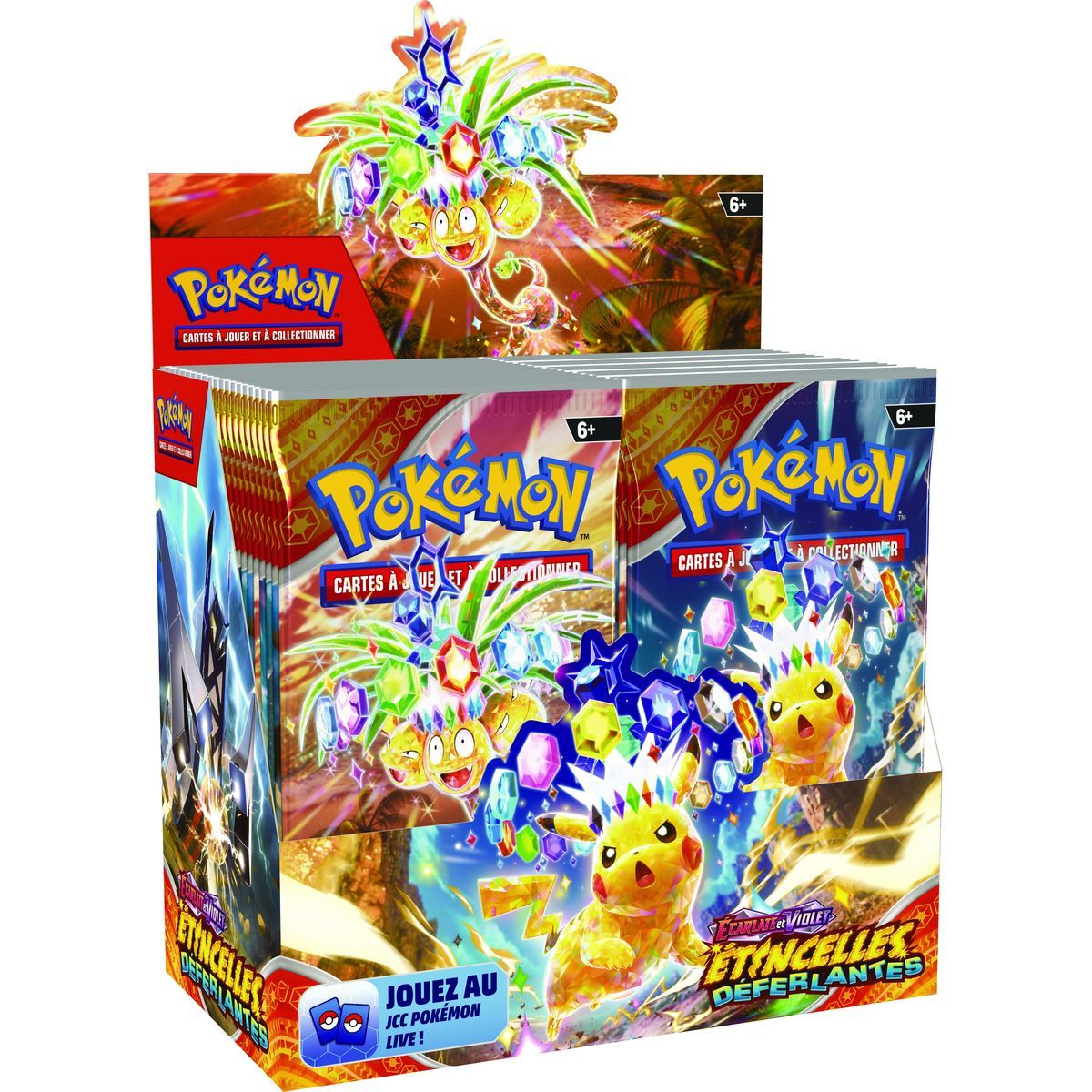 Pokémon - Carton de 6 Display - Ecarlate et Violet - Etincelles Déferlantes [SV8][EV08] - FR