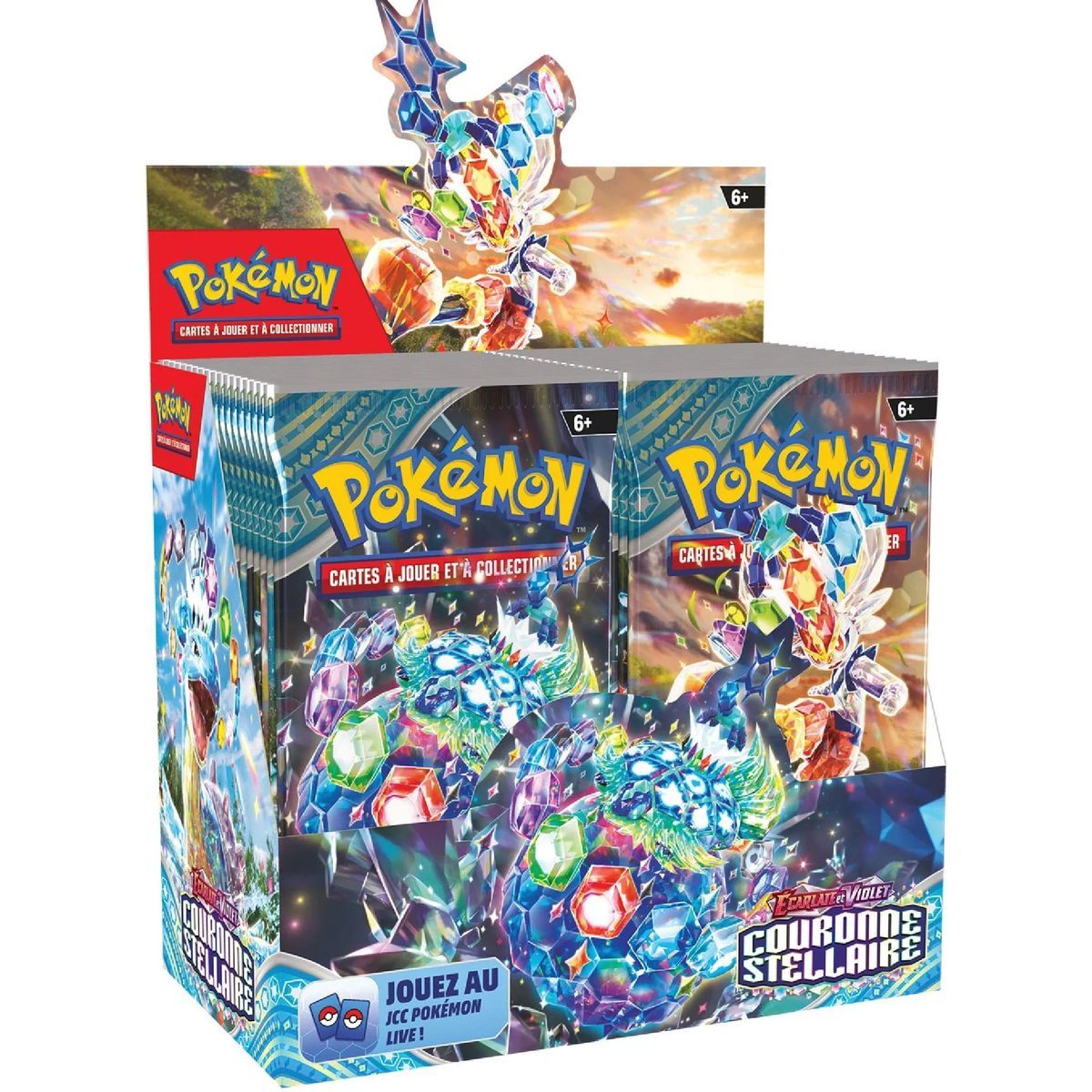 Pokémon - Display - Boite de 36 Boosters - Ecarlate et Violet - Couronne Stellaire [SV7][EV07] - FR