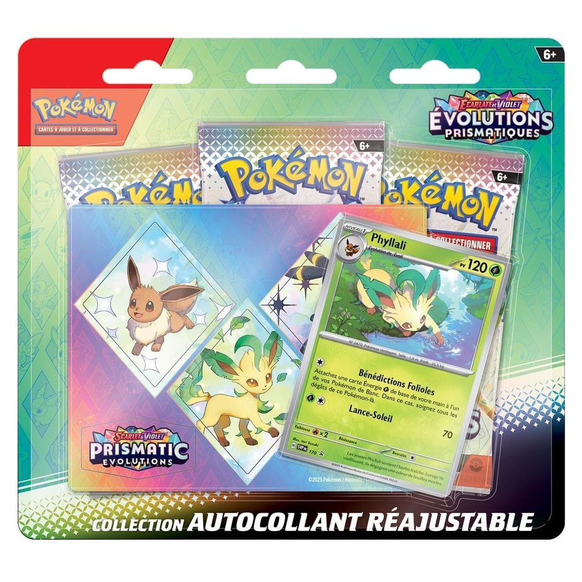 Pokémon - Tri-Pack - Nymphali/Givrali/Phyllalli - Ecarlate et Violet - Evolutions Prismatiques [SV8.5][EV08.5] - FR (Modèle Aléatoire)