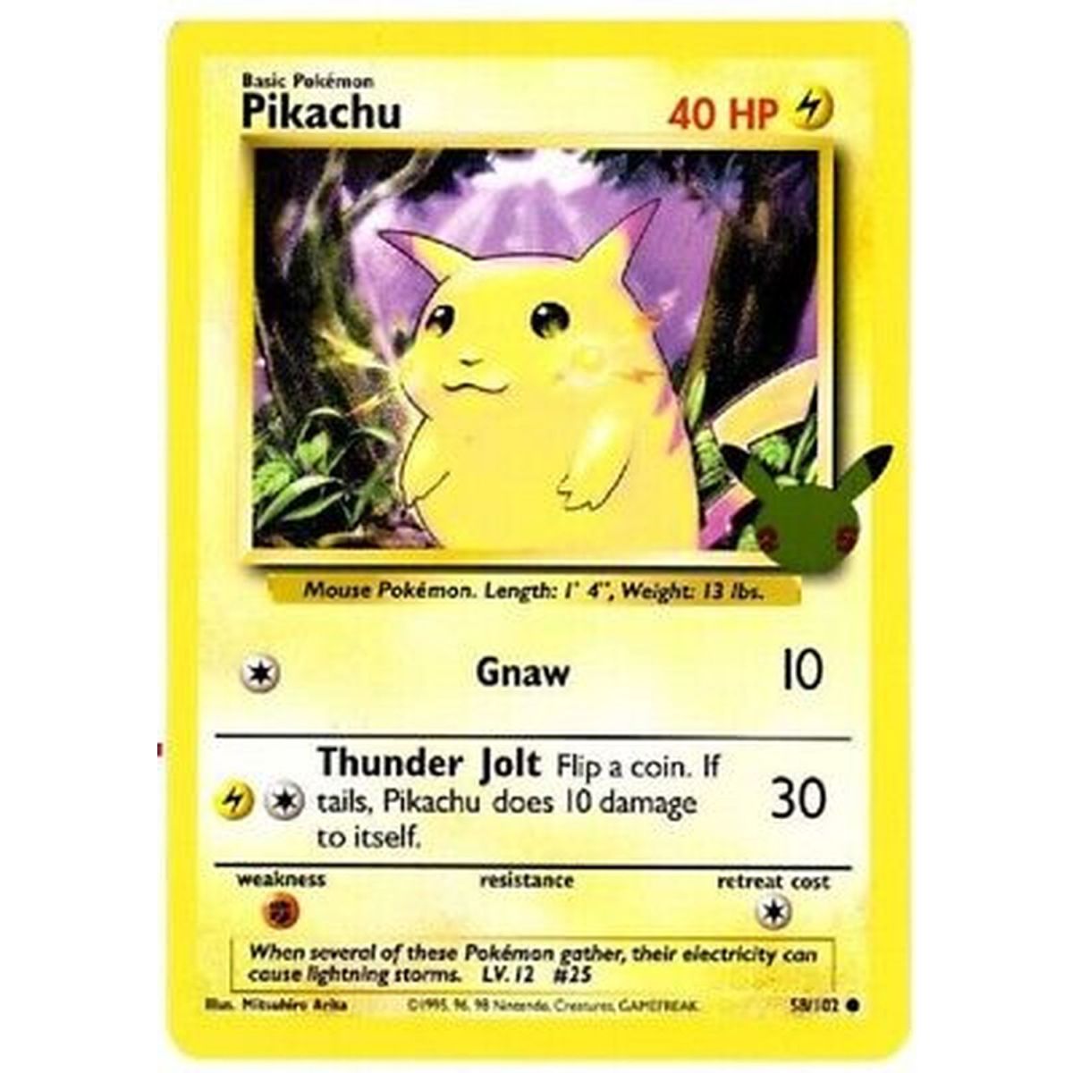 Portfolio - Pokémon - Anniversaire 25 ans + Pikachu Promo 25 ans Jumbo - 30 Emplacements Cartes Grand Format