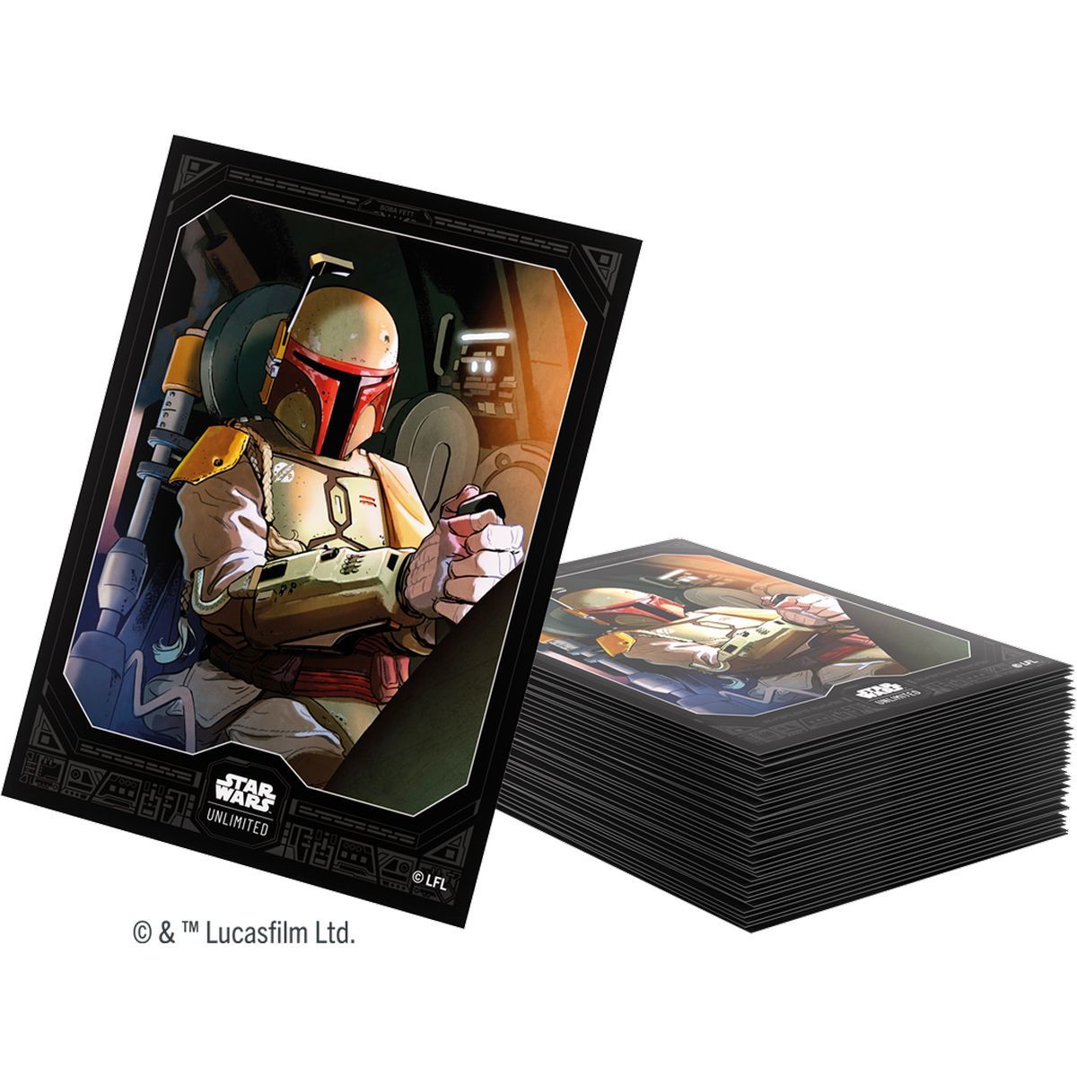 Protèges Cartes - Standard - Boba Fett - Star Wars : Unlimited - Gamegenic (60)