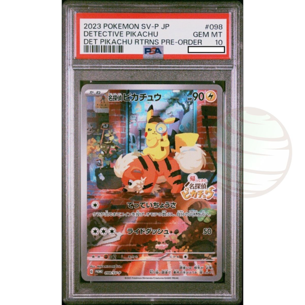 Item [PSA 10 - Gem Mint] - Carte Gradée - Detective Pikachu 098/SV-P Returns 2023 - Pokémon - Japonais