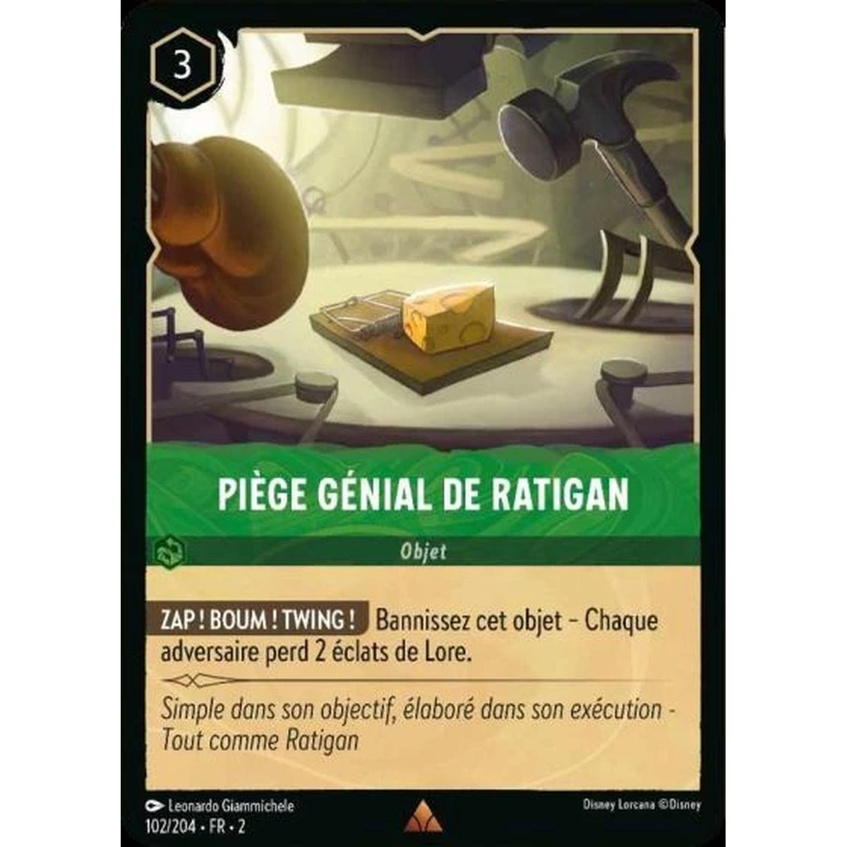 Item Piège génial de Ratigan - 102/204 - ROTF - L'Ascension Des Floodborn - Rare - Français