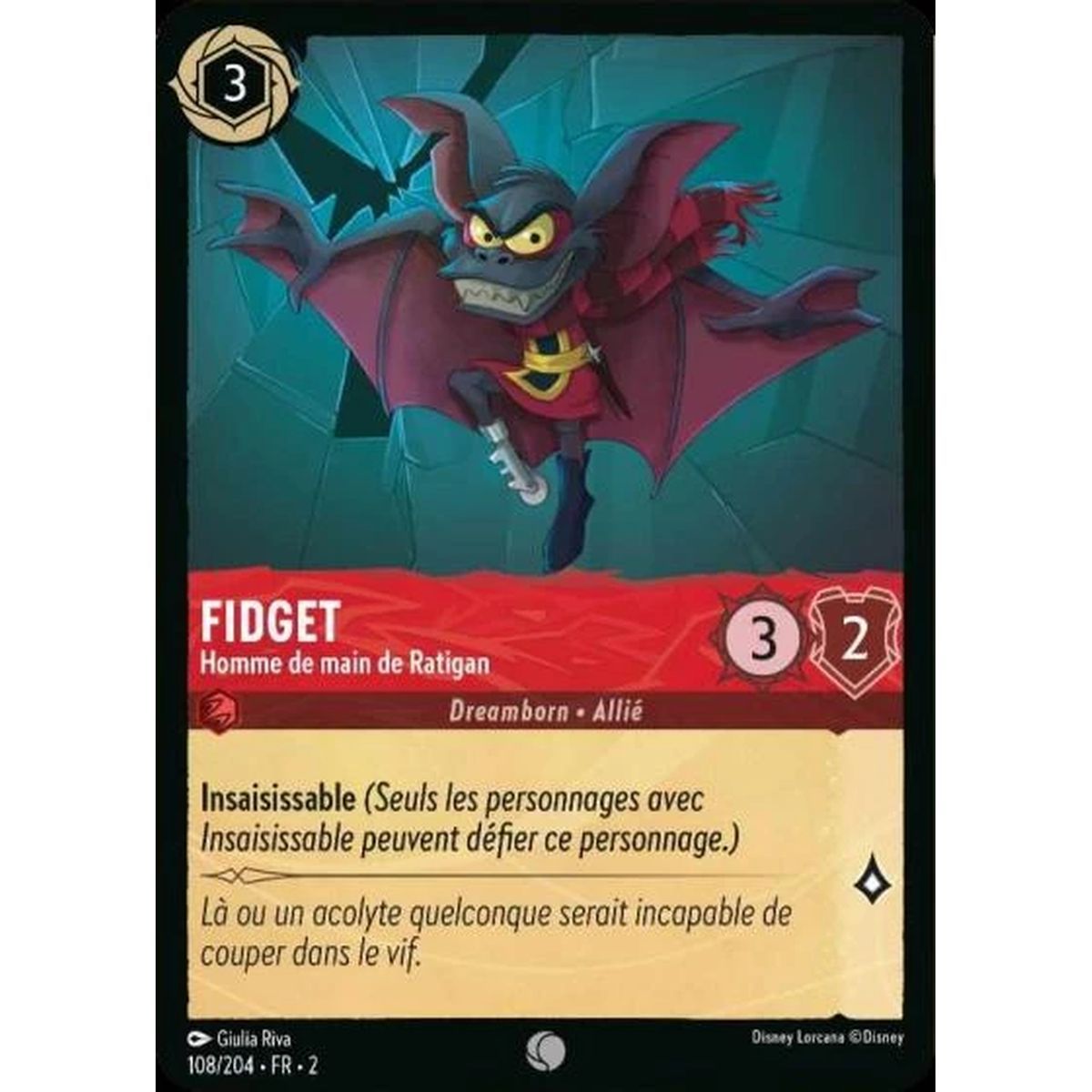 Item Fidget, Homme de main de Ratigan - 108/204 - ROTF - L'Ascension Des Floodborn - Brillante - Premium - Français