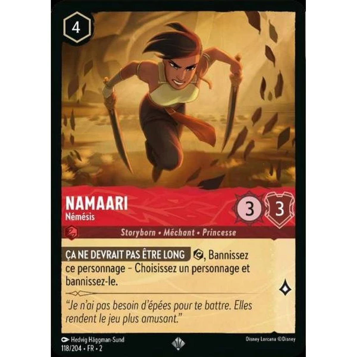 Namaari, Némésis - 118/204 - ROTF - L'Ascension Des Floodborn - Super Rare - Français