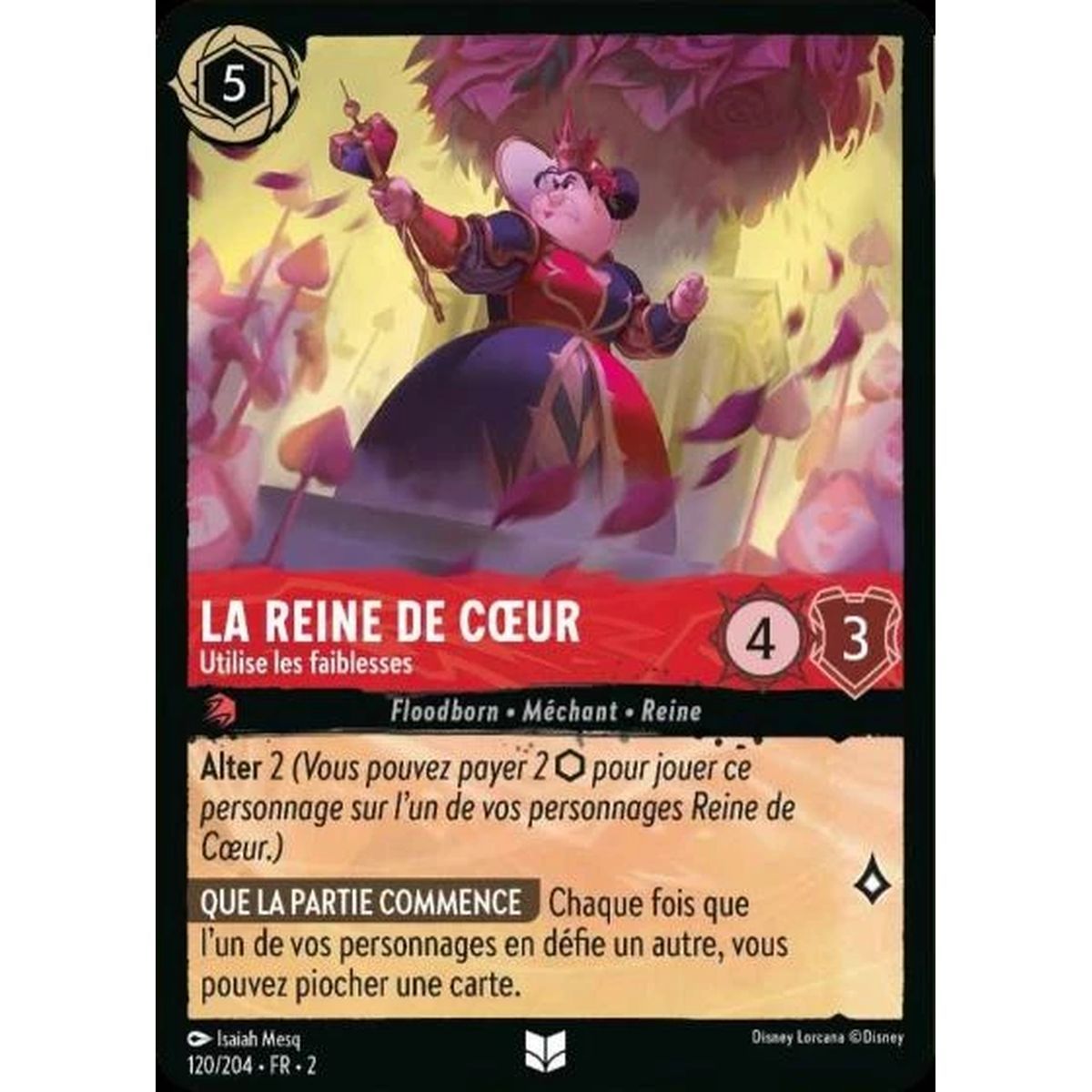 Item La Reine de cœur, Utilise les faiblesses - 120/204 - ROTF - L'Ascension Des Floodborn - Peu Commune - Français