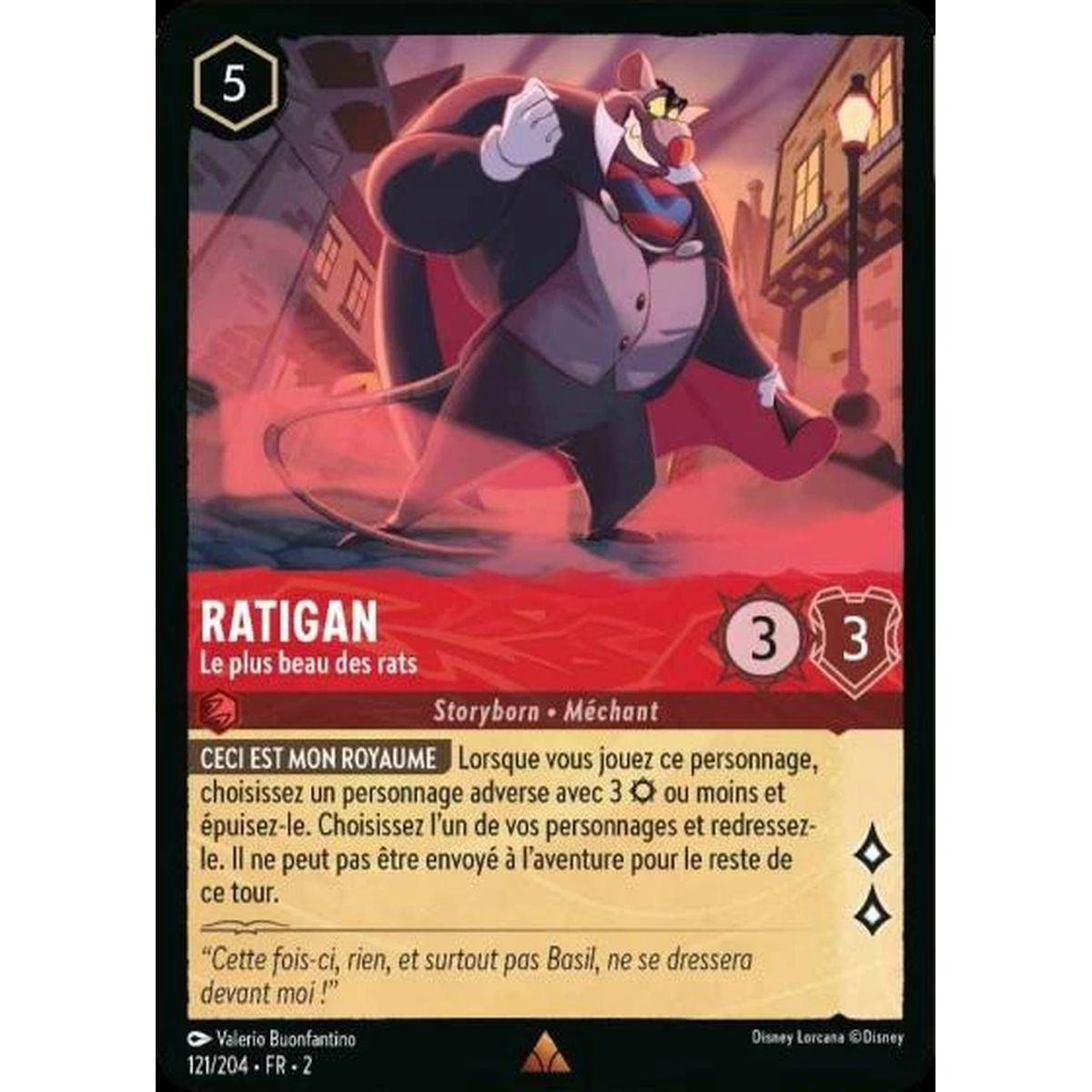 Ratigan, Le plus beau des rats - 121/204 - ROTF - L'Ascension Des Floodborn - Rare - Français