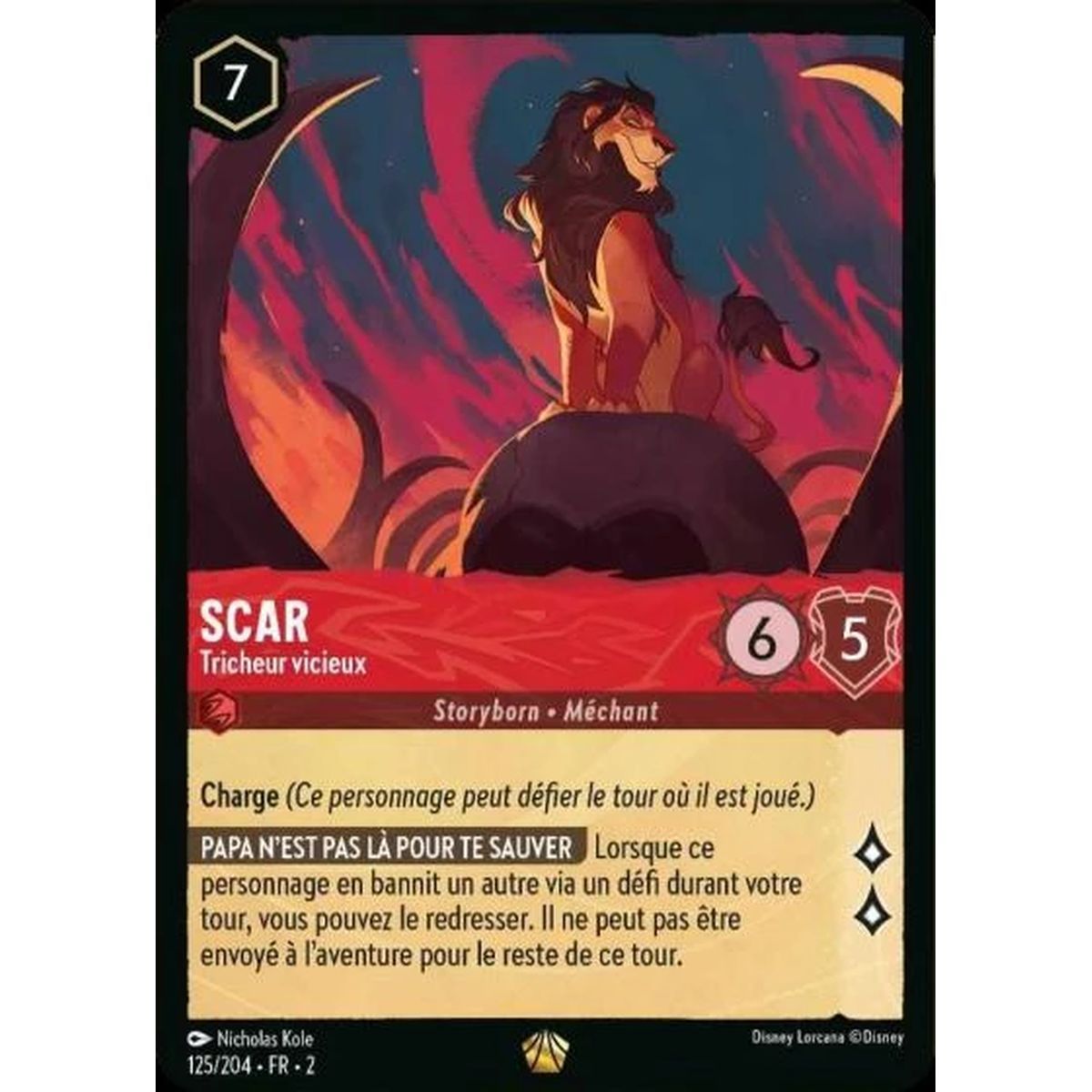 Scar, Tricheur vicieux - 125/204 - ROTF - L'Ascension Des Floodborn - Légendaire - Français