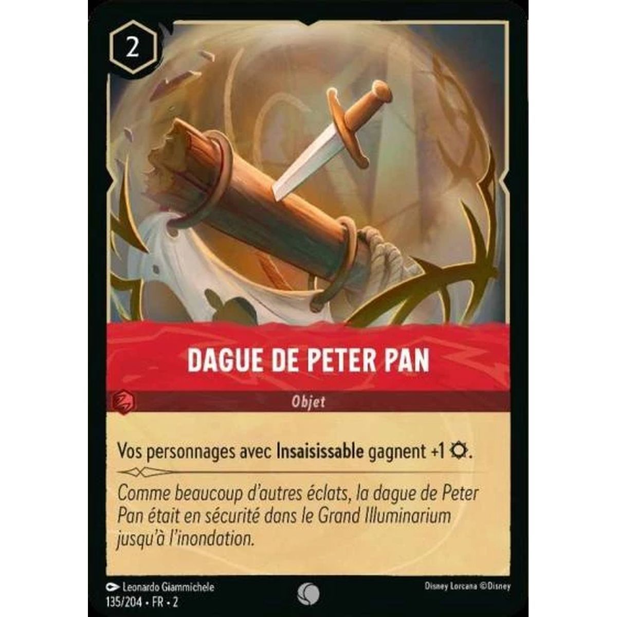 Item Dague de Peter Pan - 135/204 - ROTF - L'Ascension Des Floodborn - Commune - Français