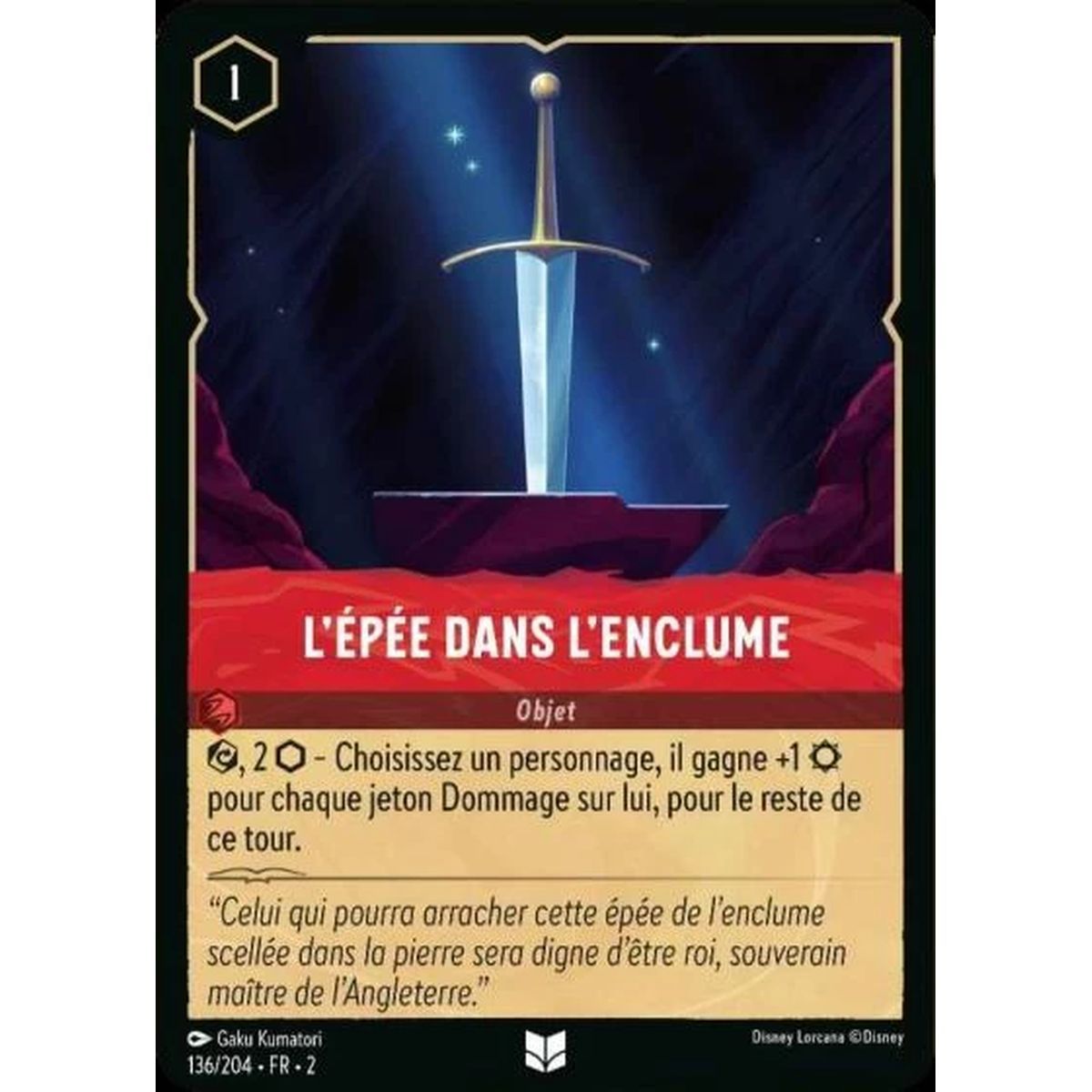 L'épée dans l'enclume - 136/204 - ROTF - L'Ascension Des Floodborn - Peu Commune - Français