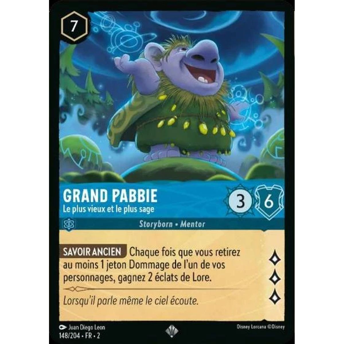 Item Grand Pabbie, Le plus vieux et le plus sage - 148/204 - ROTF - L'Ascension Des Floodborn - Super Rare - Français