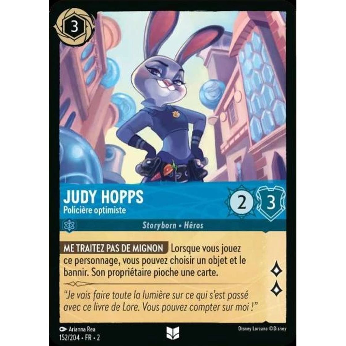 Judy Hopps, Policière optimiste - 152/204 - ROTF - L'Ascension Des Floodborn - Brillante - Premium - Français