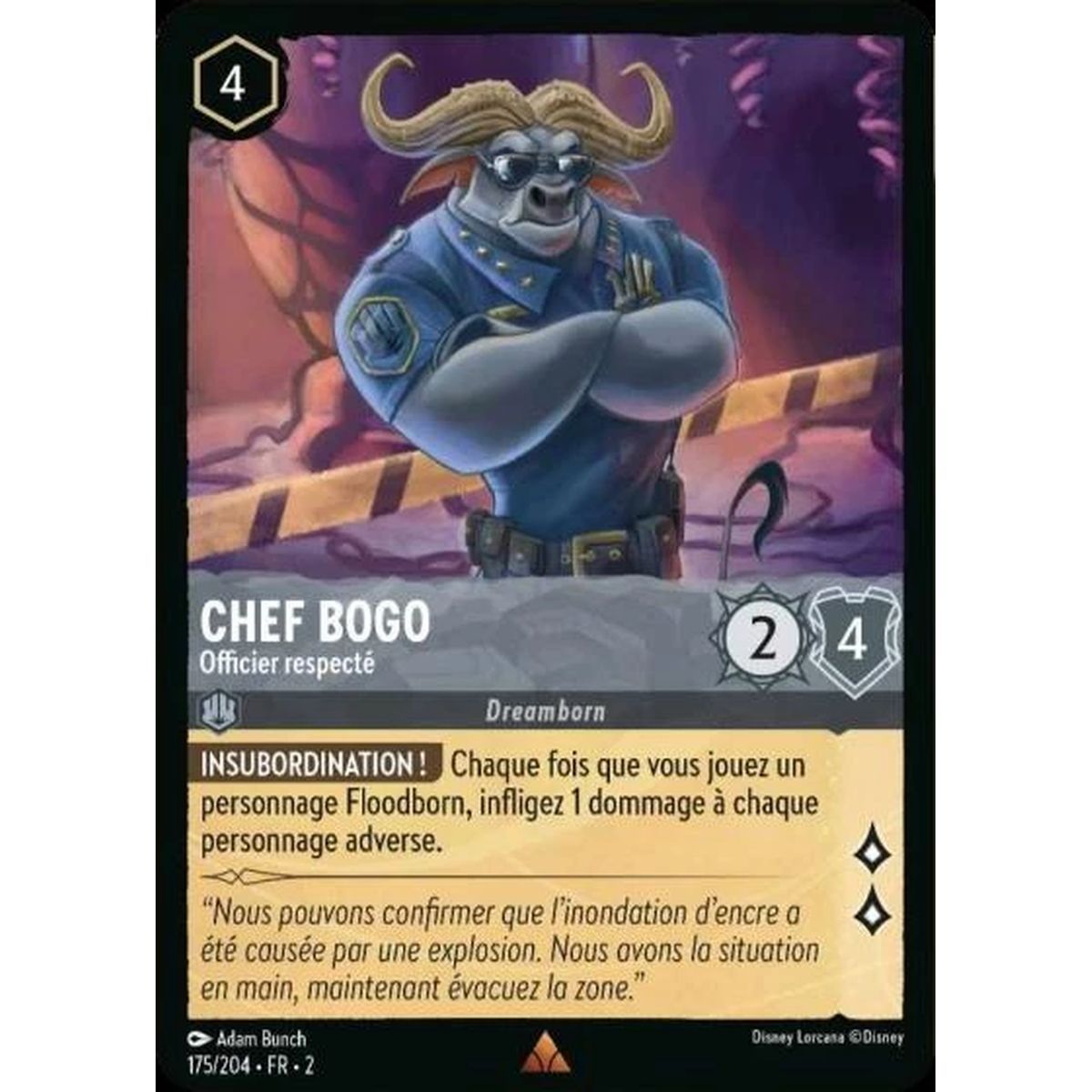 Item Chef Bogo, Officier respecté - 175/204 - ROTF - L'Ascension Des Floodborn - Rare - Français