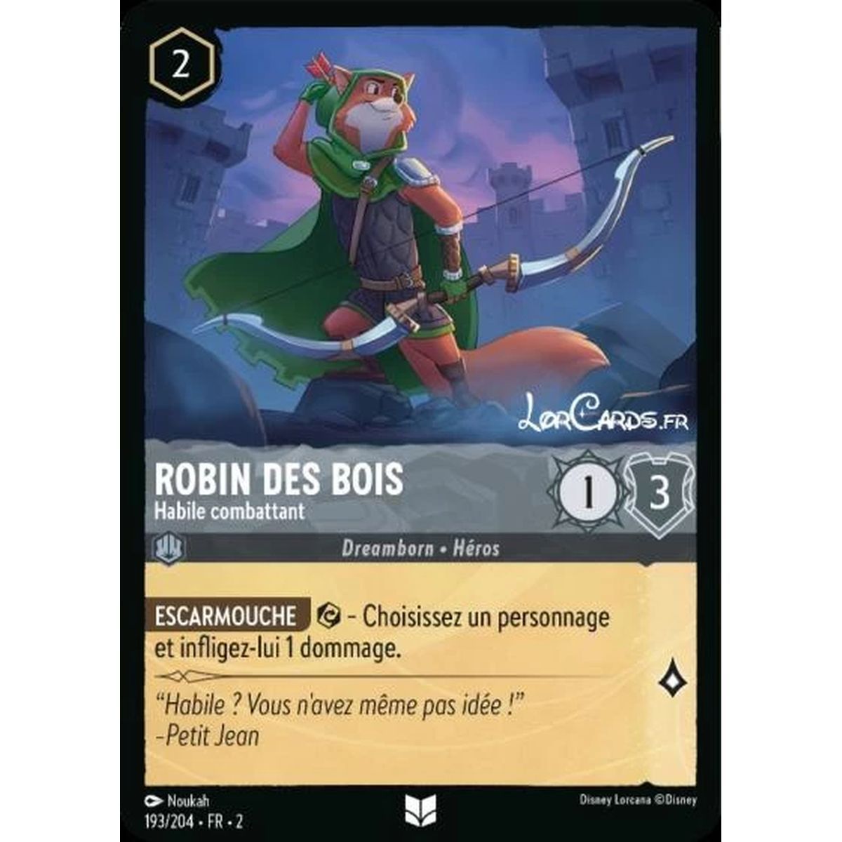 Item Robin des bois, Habile combattant - 193/204 - ROTF - L'Ascension Des Floodborn - Peu Commune - Français