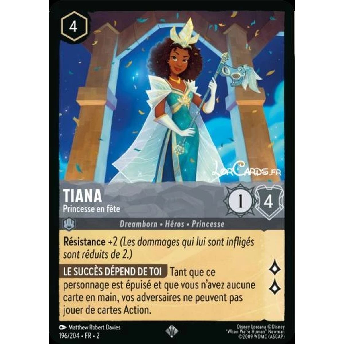 Tiana, Princesse en fête - 196/204 - ROTF - L'Ascension Des Floodborn - Super Rare - Français