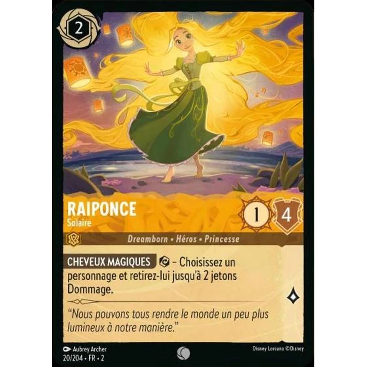 Item Raiponce, Solaire - 20/204 - ROTF - L'Ascension Des Floodborn - Brillante - Premium - Français