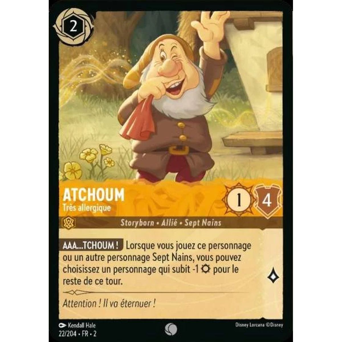 Item Atchoum, Très allergique - 22/204 - ROTF - L'Ascension Des Floodborn - Brillante - Premium - Français