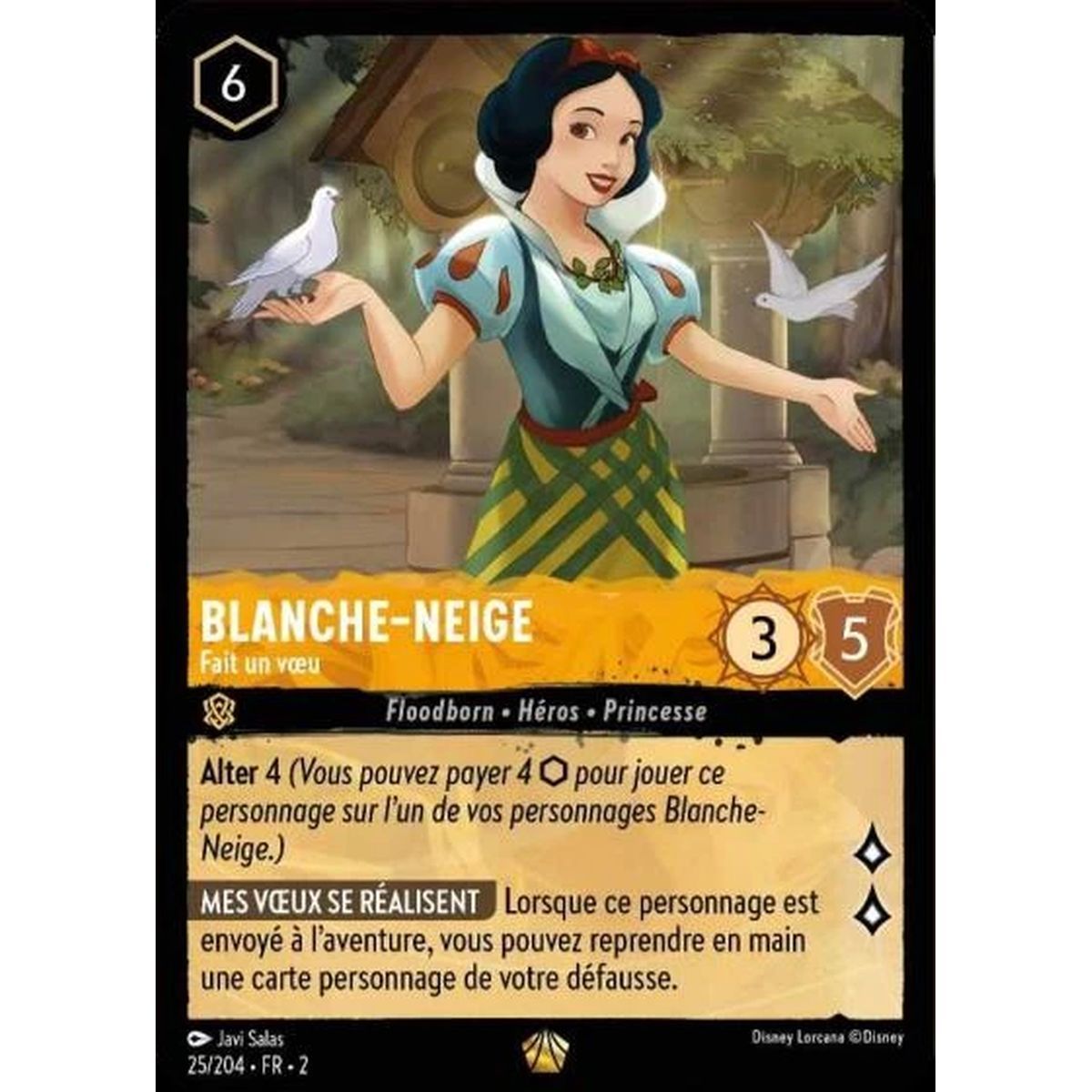 Item Blanche-Neige, Fait un vœu - 25/204 - ROTF - L'Ascension Des Floodborn - Légendaire - Français