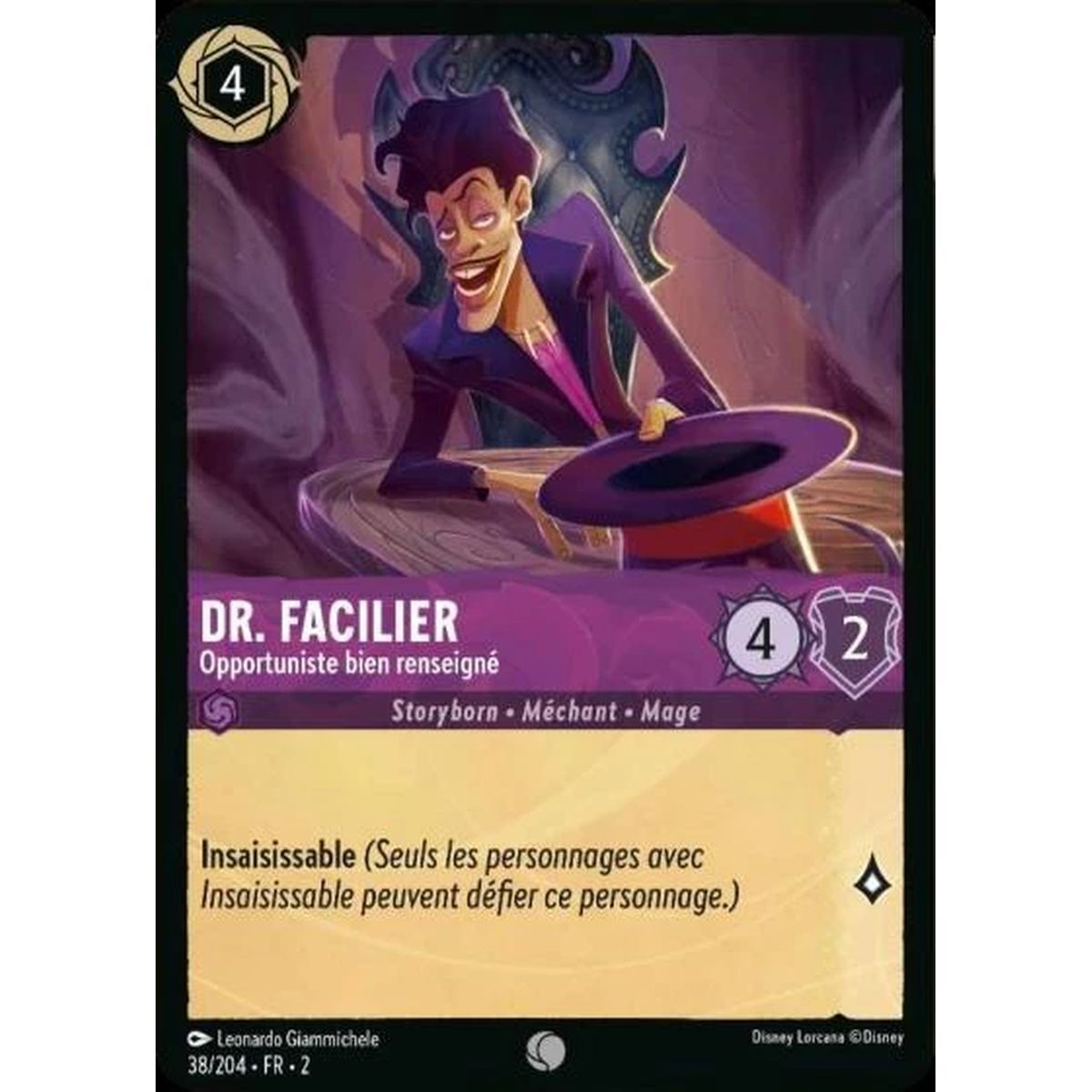 Dr. Facilier, Opportuniste bien renseigné - 38/204 - ROTF - L'Ascension Des Floodborn - Brillante - Premium - Français