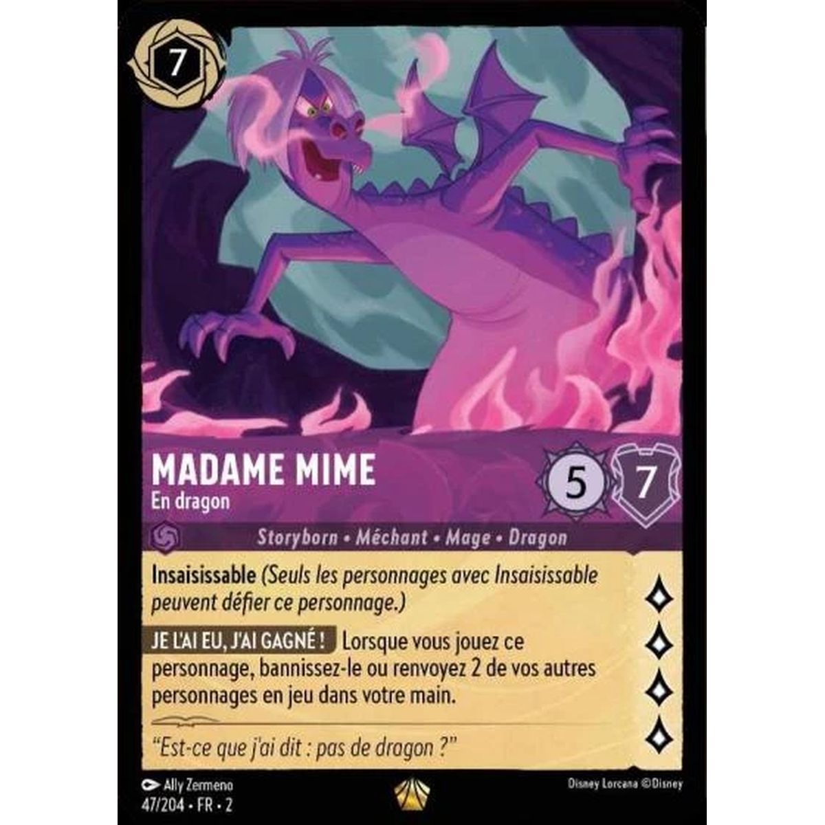 Item Madame Mime, En dragon - 47/204 - ROTF - L'Ascension Des Floodborn - Légendaire - Français