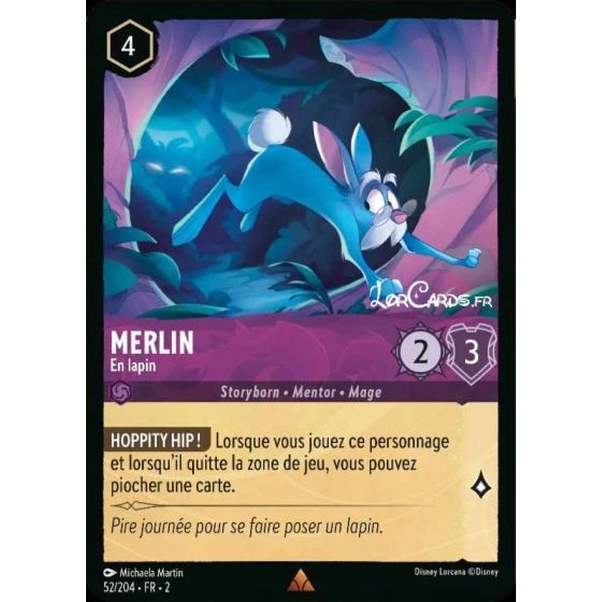 Item Merlin, En lapin - 52/204 - ROTF - L'Ascension Des Floodborn - Rare - Français