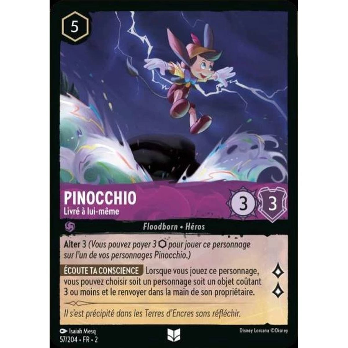 Pinocchio, Livré à lui-même - 57/204 - ROTF - L'Ascension Des Floodborn - Peu Commune - Français