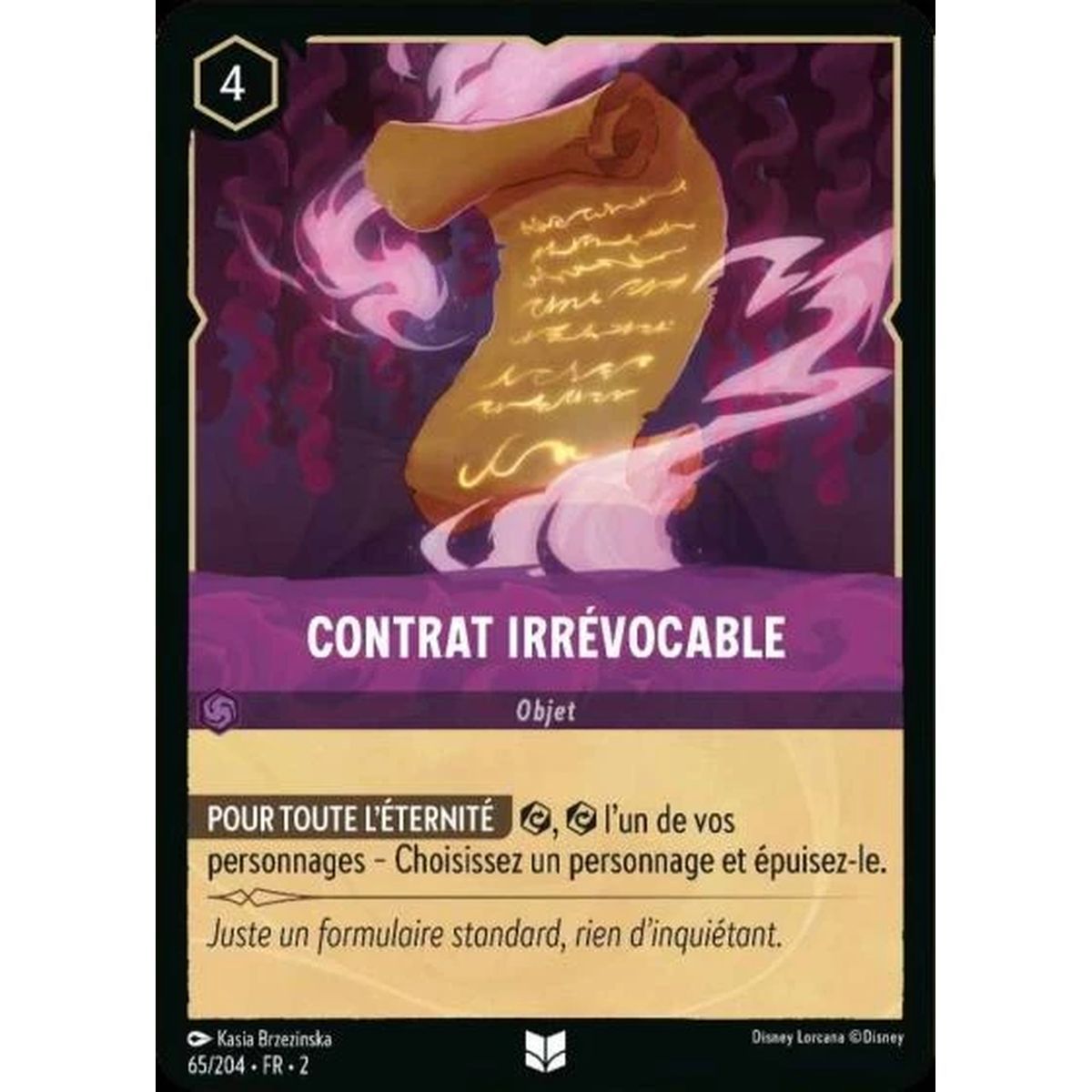 Contrat irrévocable - 65/204 - ROTF - L'Ascension Des Floodborn - Peu Commune - Français