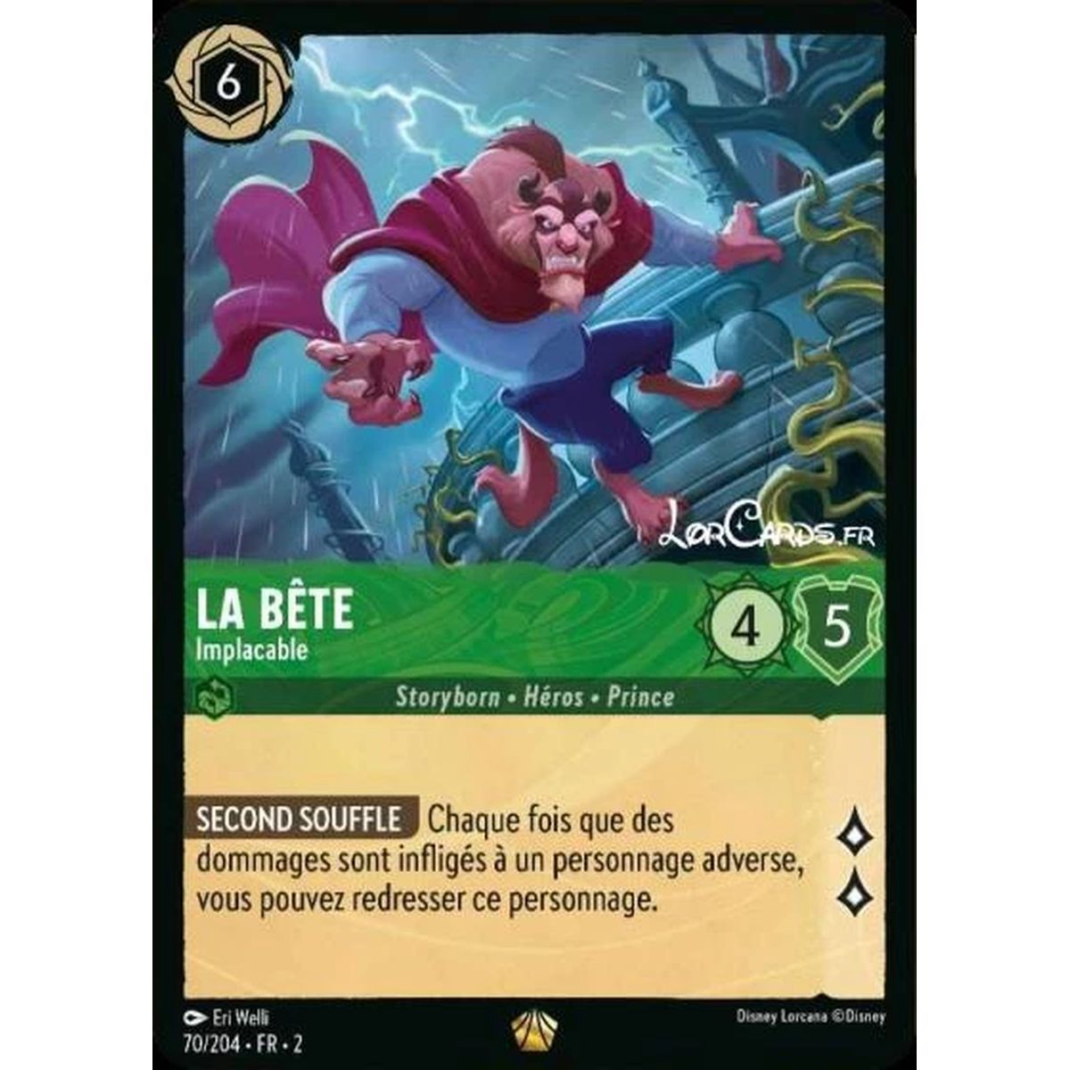 Item La Bête, Implacable - 70/204 - ROTF - L'Ascension Des Floodborn - Brillante - Premium - Français