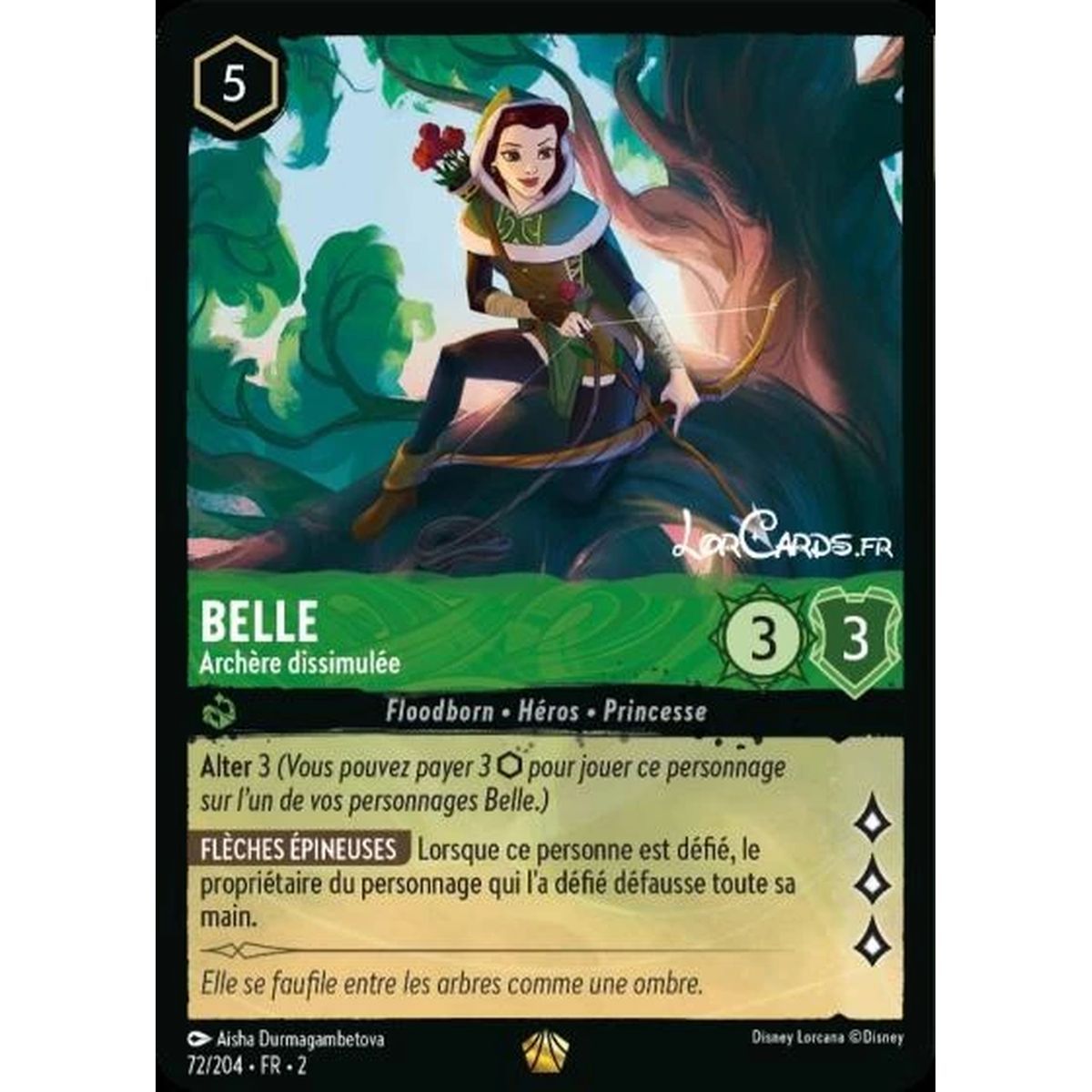 Item Belle, Archère dissimulée - 72/204 - ROTF - L'Ascension Des Floodborn - Brillante - Premium - Français