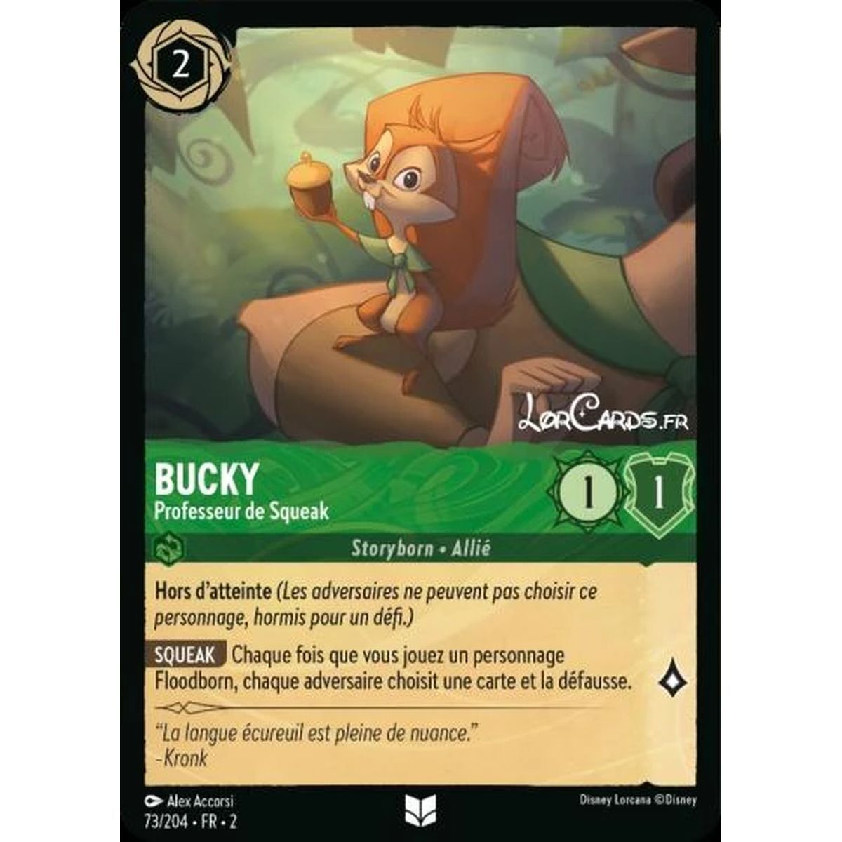 Bucky, Professeur de Squeak - 73/204 - ROTF - L'Ascension Des Floodborn - Peu Commune - Français