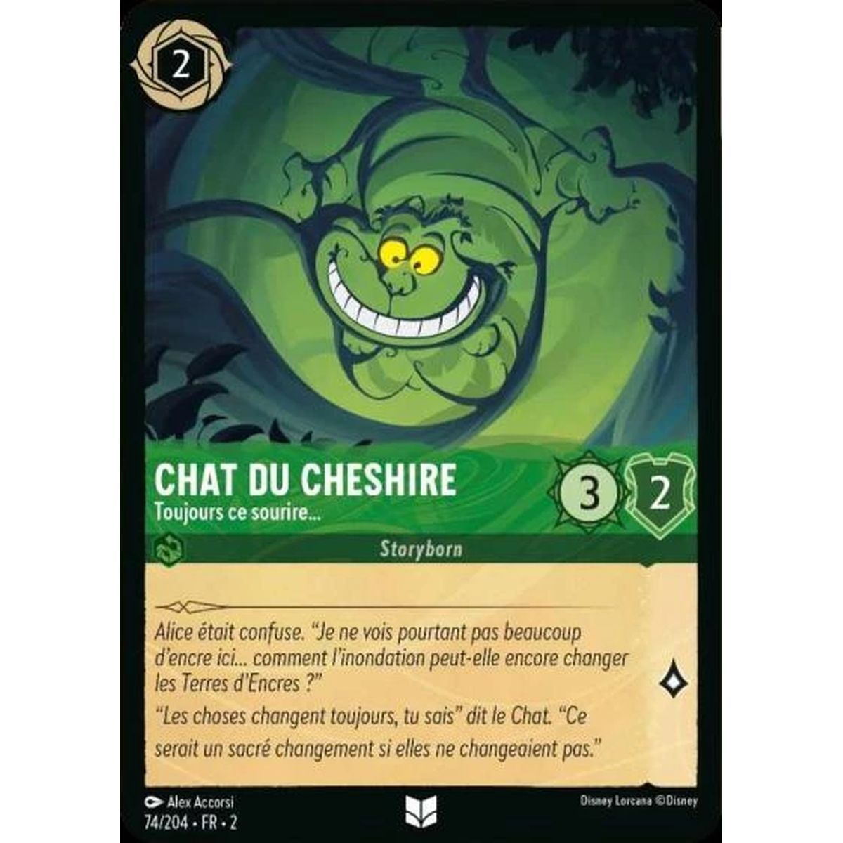 Item Chat du Cheshire, Toujours ce sourire... - 74/204 - ROTF - L'Ascension Des Floodborn - Peu Commune - Français