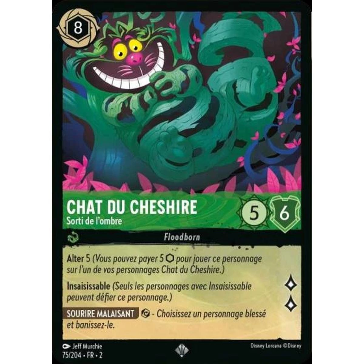 Chat du Cheshire, Sorti de l'ombre - 75/204 - ROTF - L'Ascension Des Floodborn - Super Rare - Français