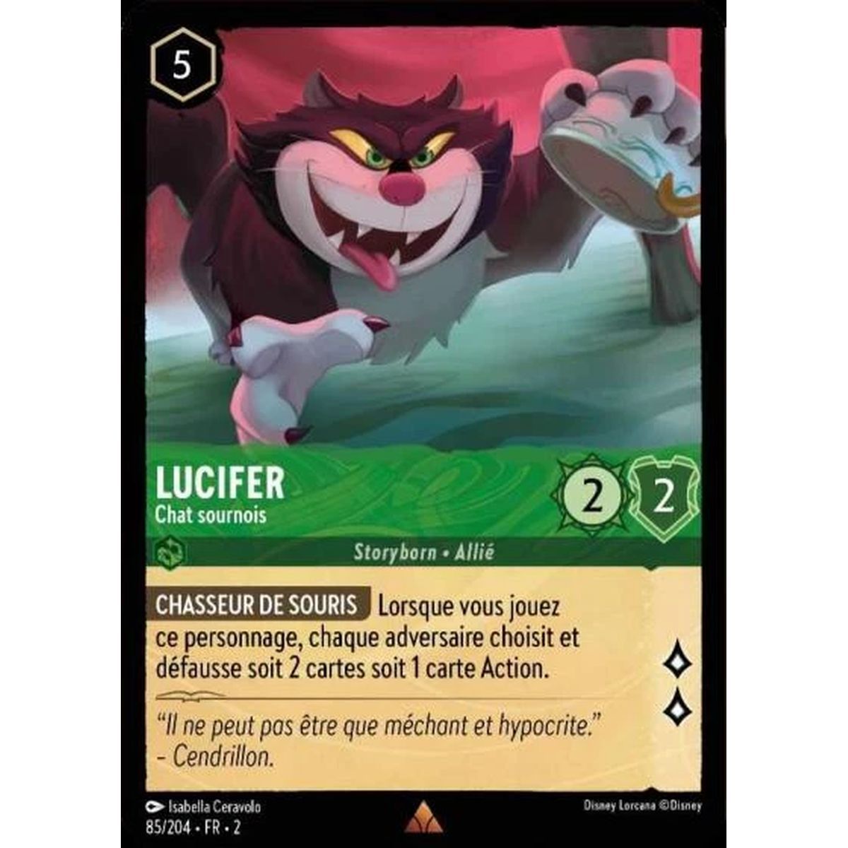 Lucifer, Chat sournois - 85/204 - ROTF - L'Ascension Des Floodborn - Rare - Français