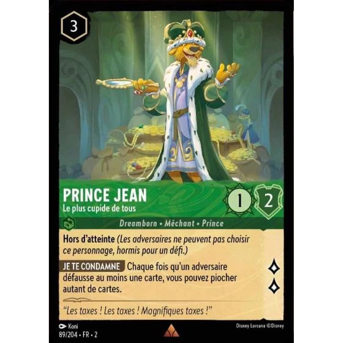 Item Prince Jean, Le plus cupide de tous - 89/204 - ROTF - L'Ascension Des Floodborn - Brillante - Premium - Français